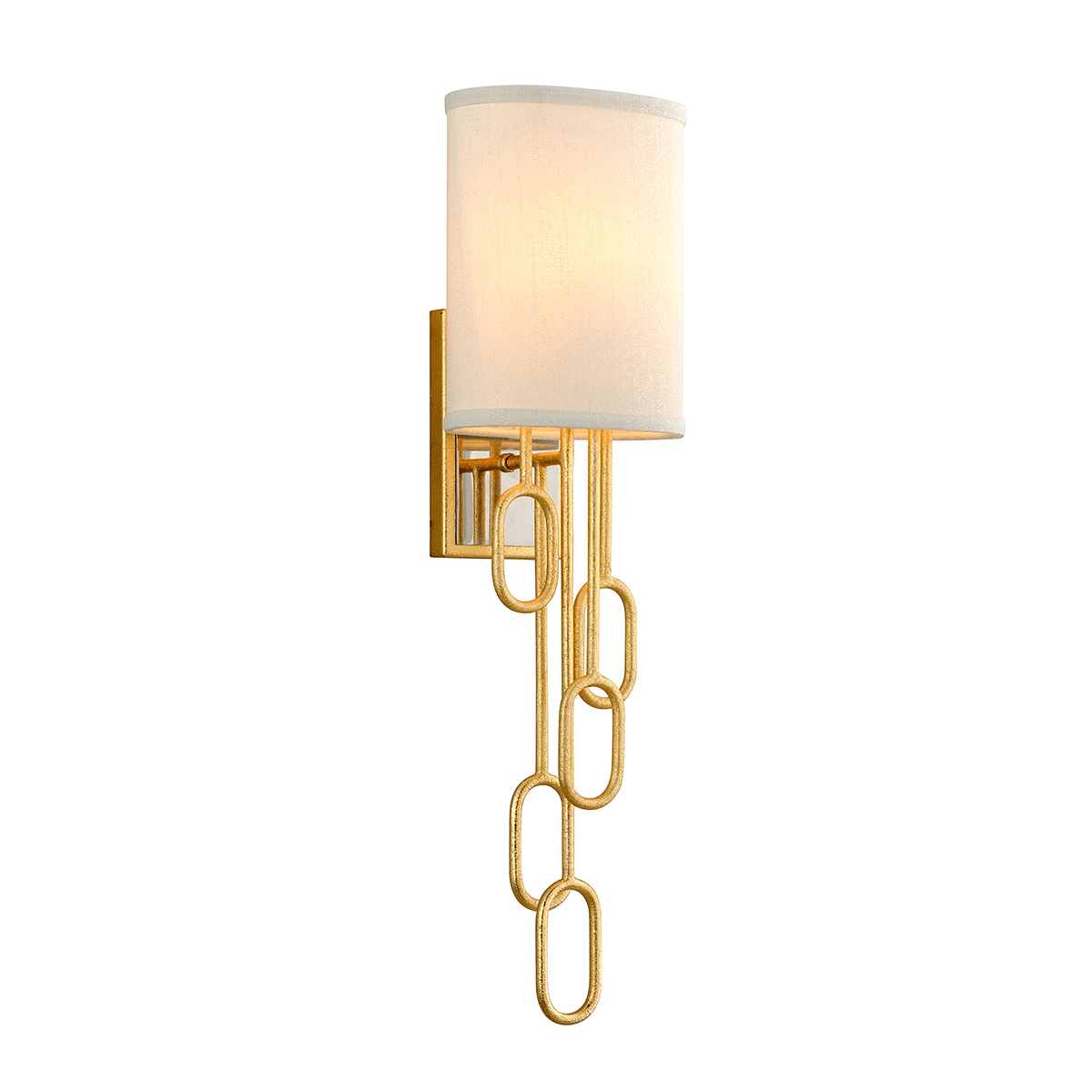 Halo 1Lt Wall Sconce - Gold Leaf
