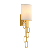 Halo 1Lt Wall Sconce - Gold Leaf
