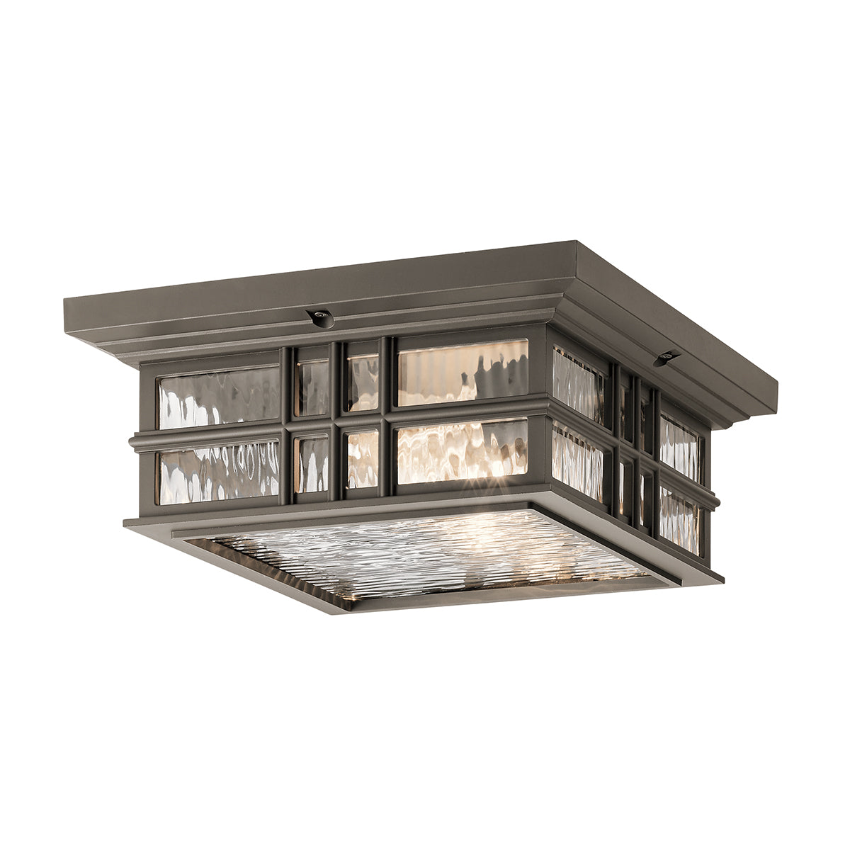 Beacon Square 2Lt Flush Mount – Olde Bronze Finish