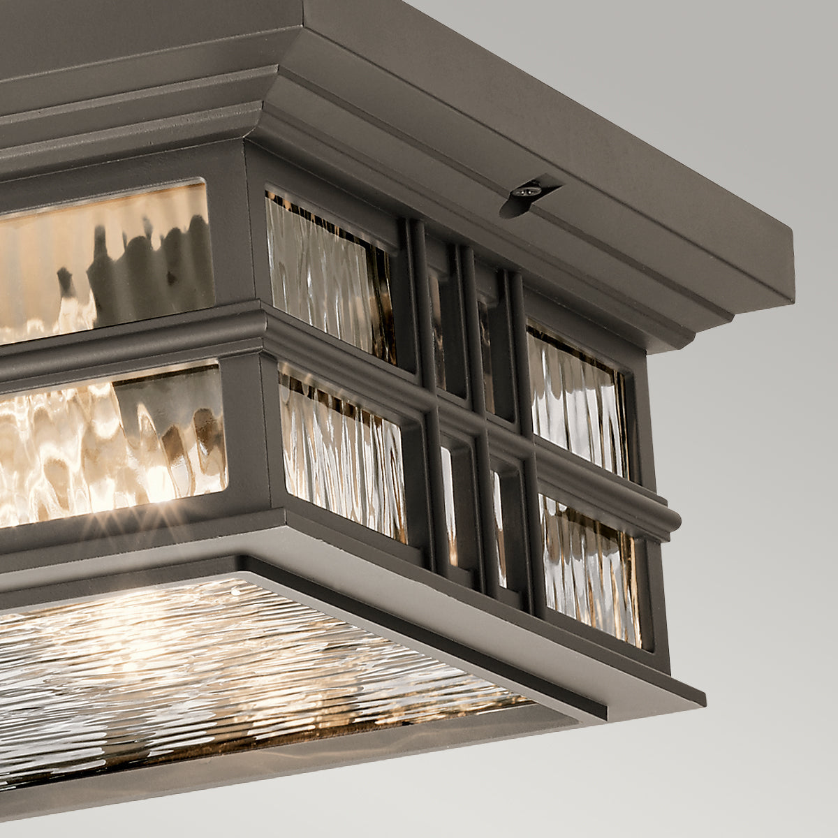 Beacon Square 2Lt Flush Mount – Olde Bronze Finish