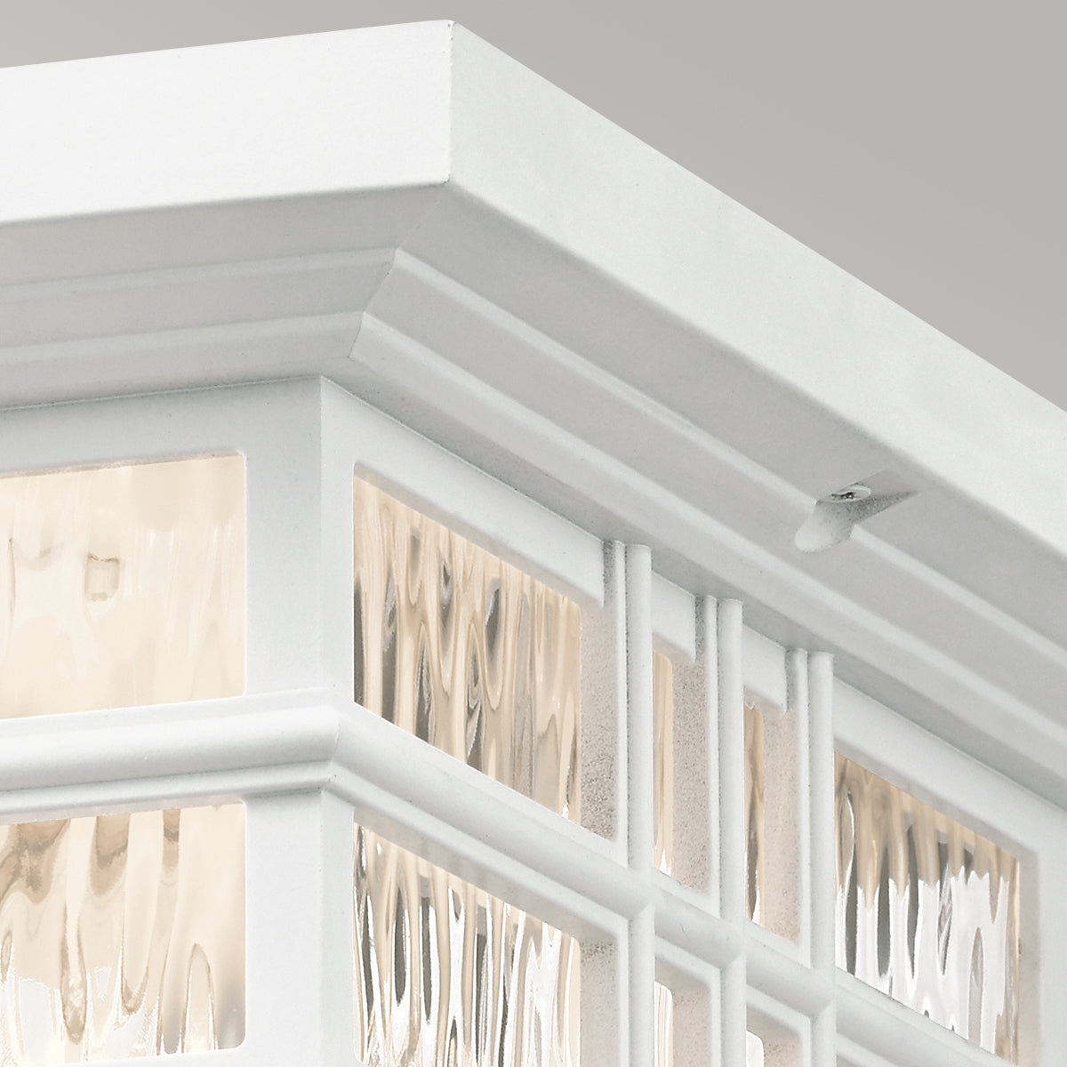 Beacon Square 2Lt Flush Mount – White Finish