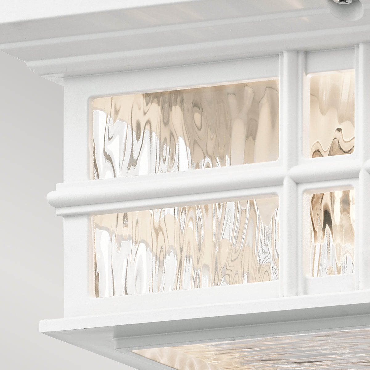 Beacon Square 2Lt Flush Mount – White Finish
