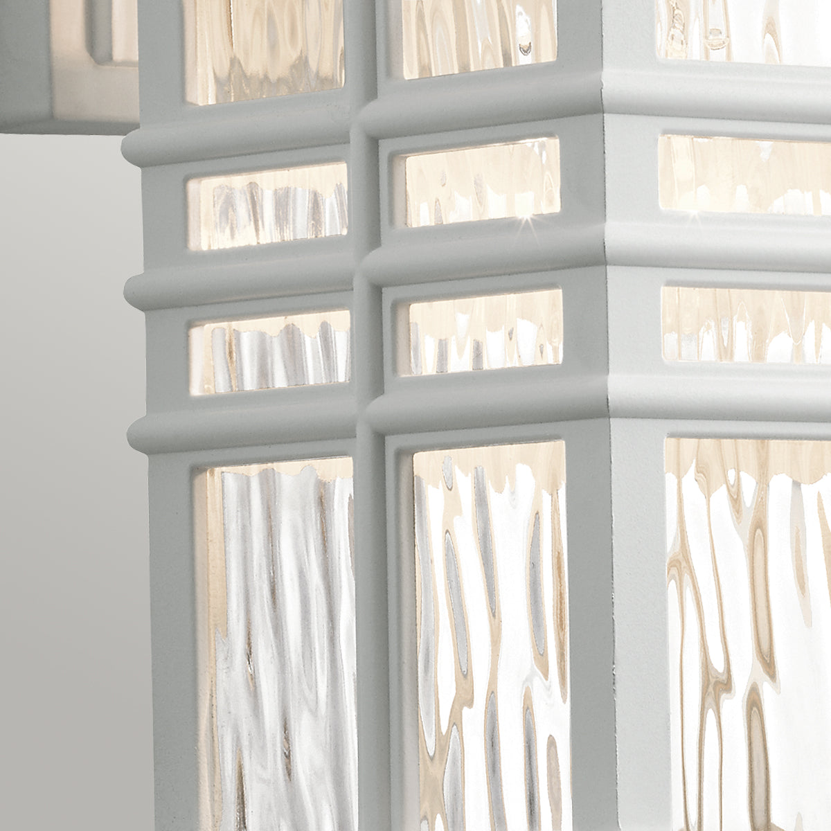Beacon Square Small Wall Lantern – White Finish