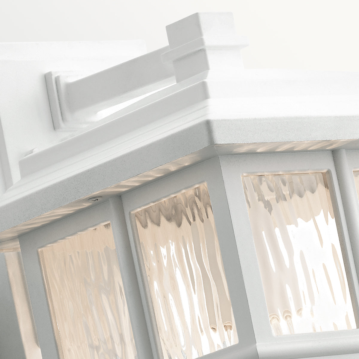 Beacon Square Medium Wall Lantern – White Finish