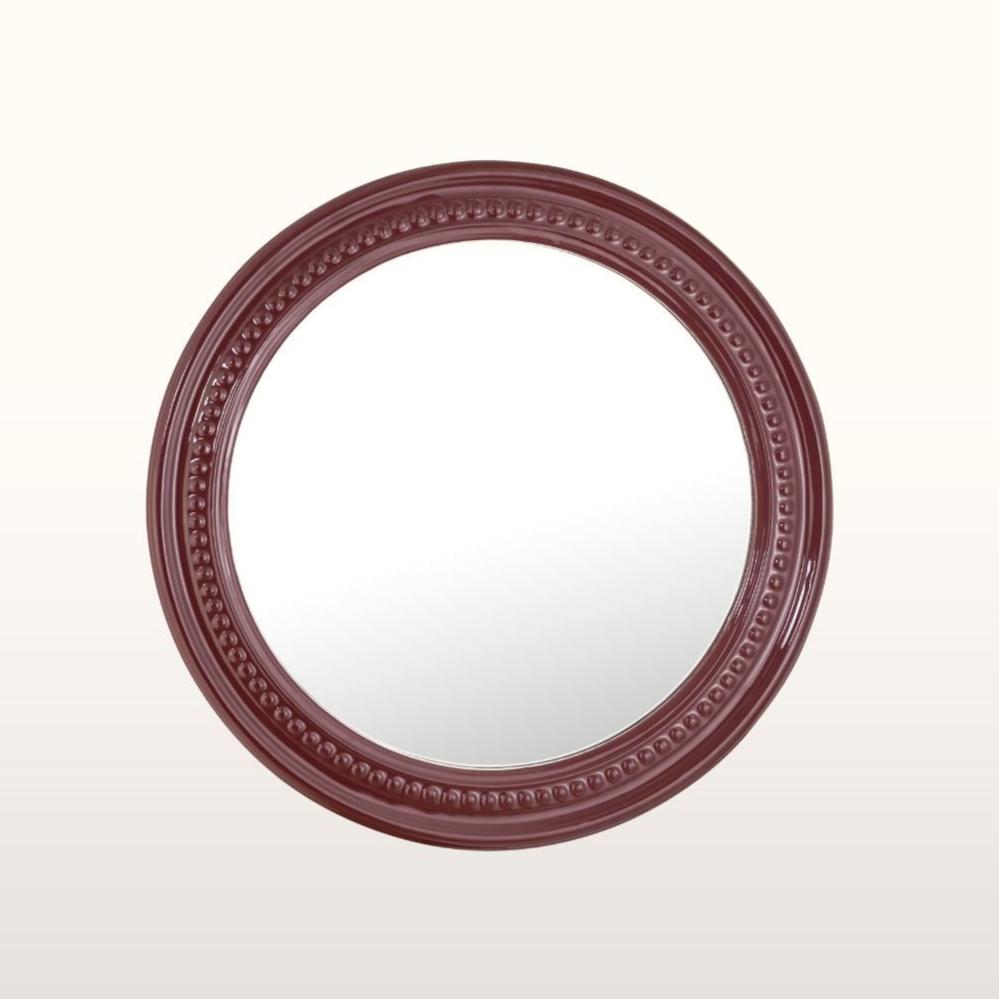 Rowan Beaded Mirror- Burgundy/ Green/ Teal Finishes