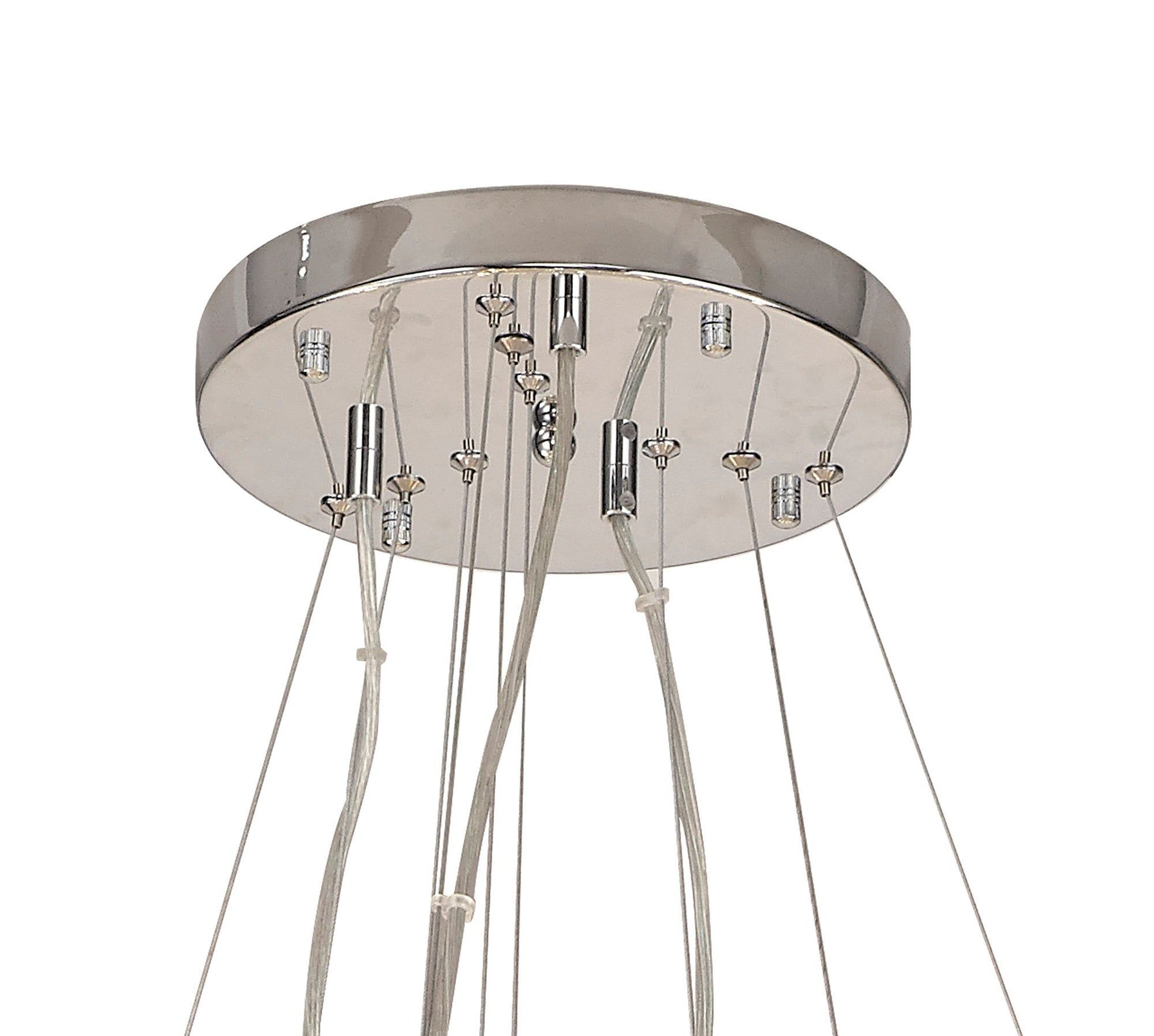 Sophia 3 Tier Pendant 58 Light G9 French Chrome/Gold/Crystal, Item Weight: 30.2kg