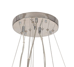 Sophia 3 Tier Pendant 58 Light G9 French Chrome/Gold/Crystal, Item Weight: 30.2kg