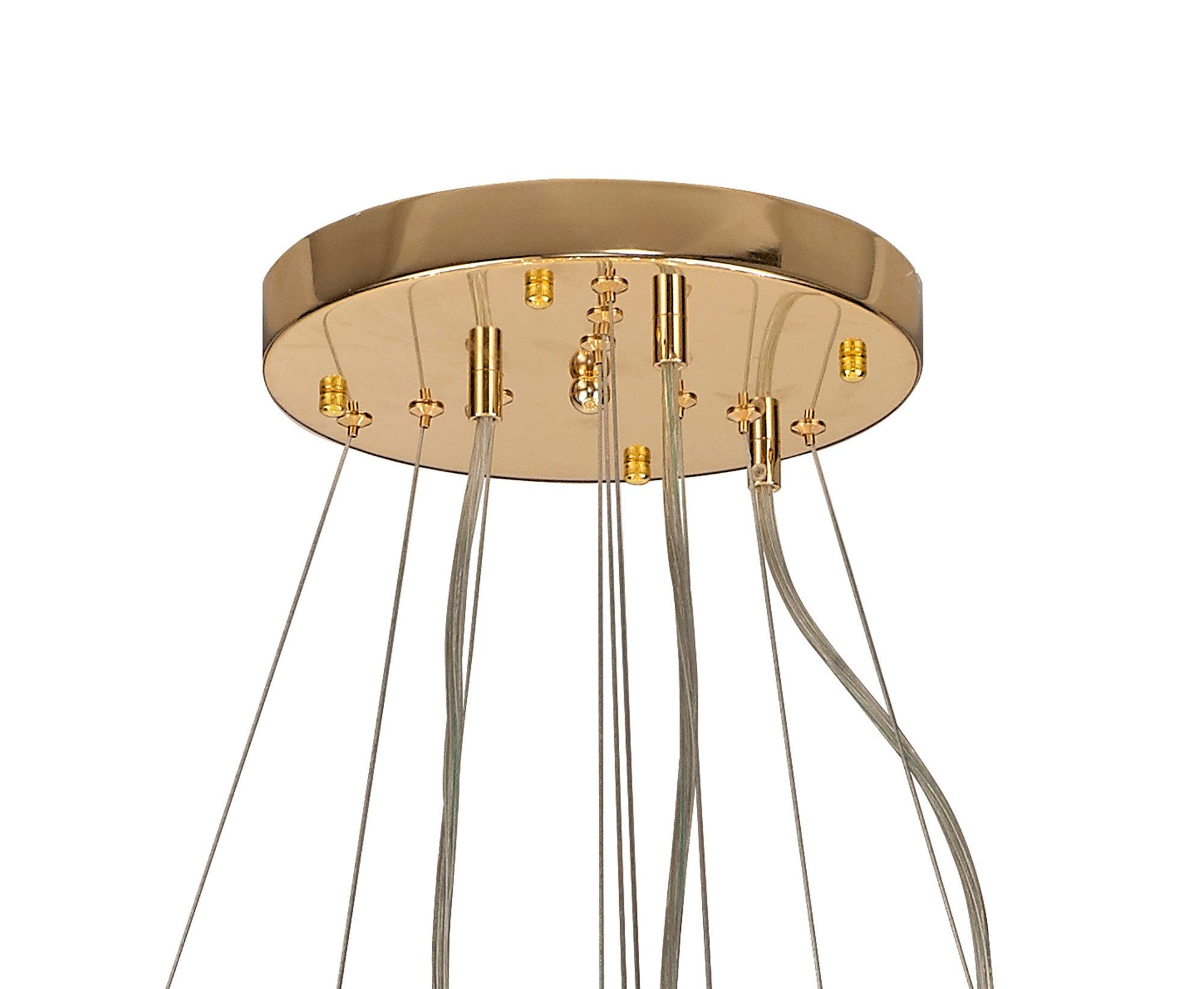 Sophia 3 Tier Pendant 58 Light G9 French Chrome/Gold/Crystal, Item Weight: 30.2kg