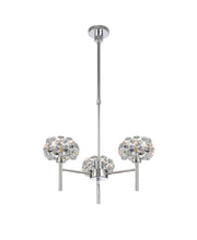 Cassis/Sophia 3 Light G9 Telescopic Light With Polished Chrome And Crystal Shade