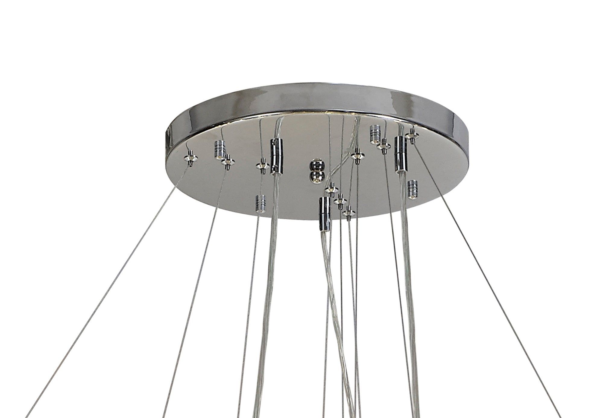 Sophia 3 Tier Pendant 74 Light G9 French Gold/Crystal, Polished Chrome/Crystal, Item Weight: 37.6kg