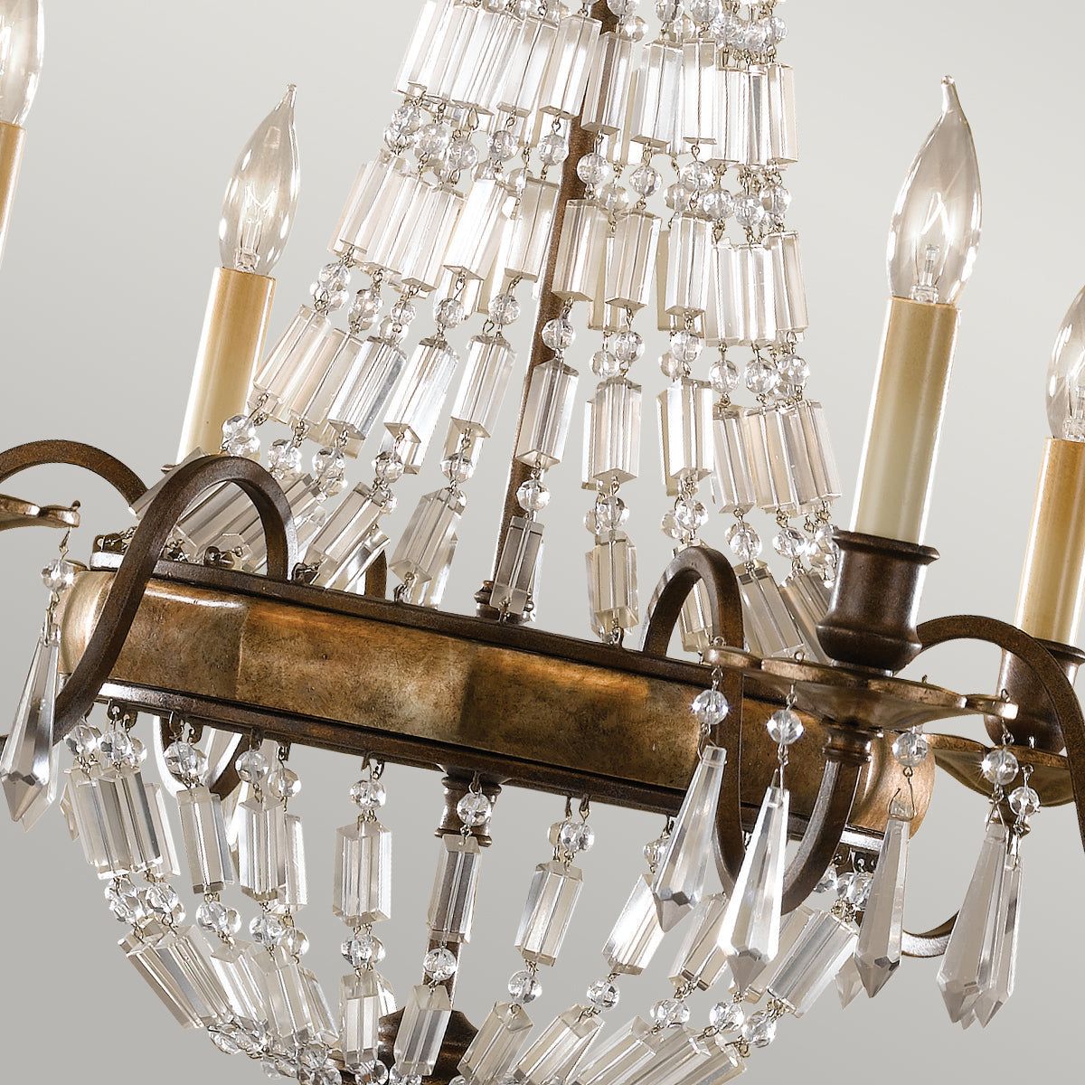 Bellini 6Lt Chandelier Light - British Bronze Finish