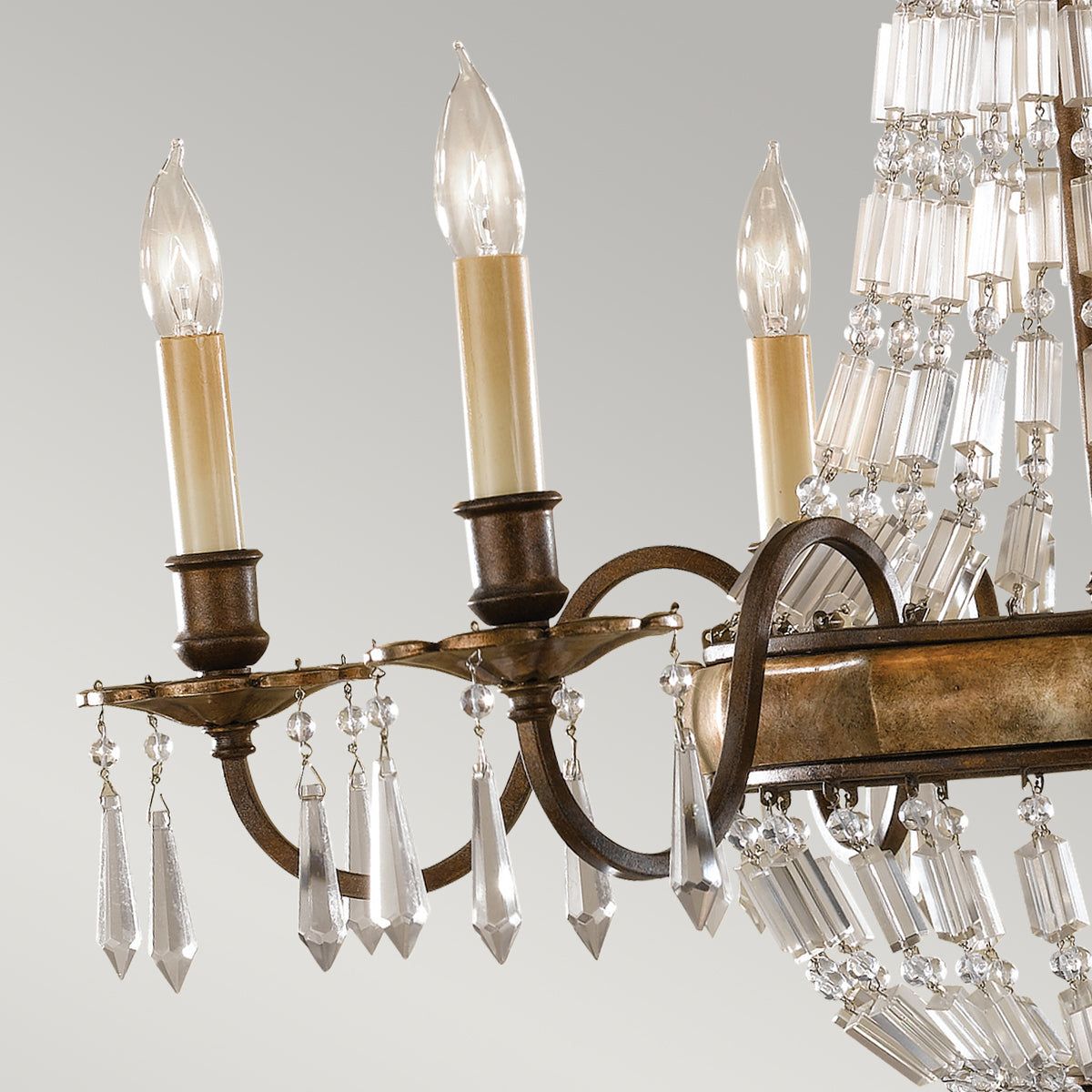 Bellini 6Lt Chandelier Light - British Bronze Finish