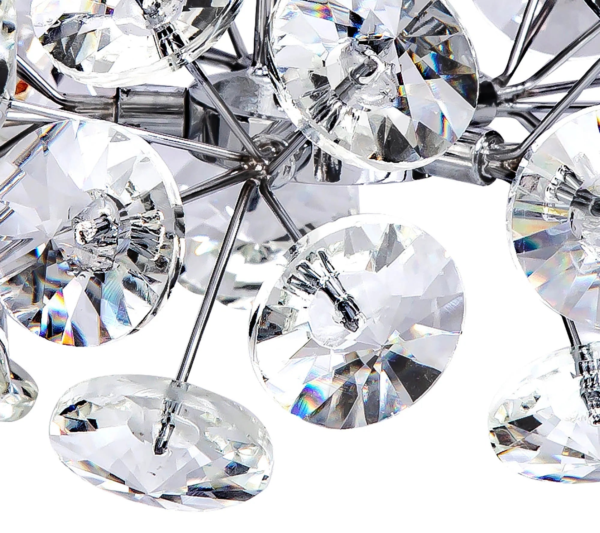 Bellagio 12 Light G9 Telescopic Light With Polished Chrome And Crystal Shade