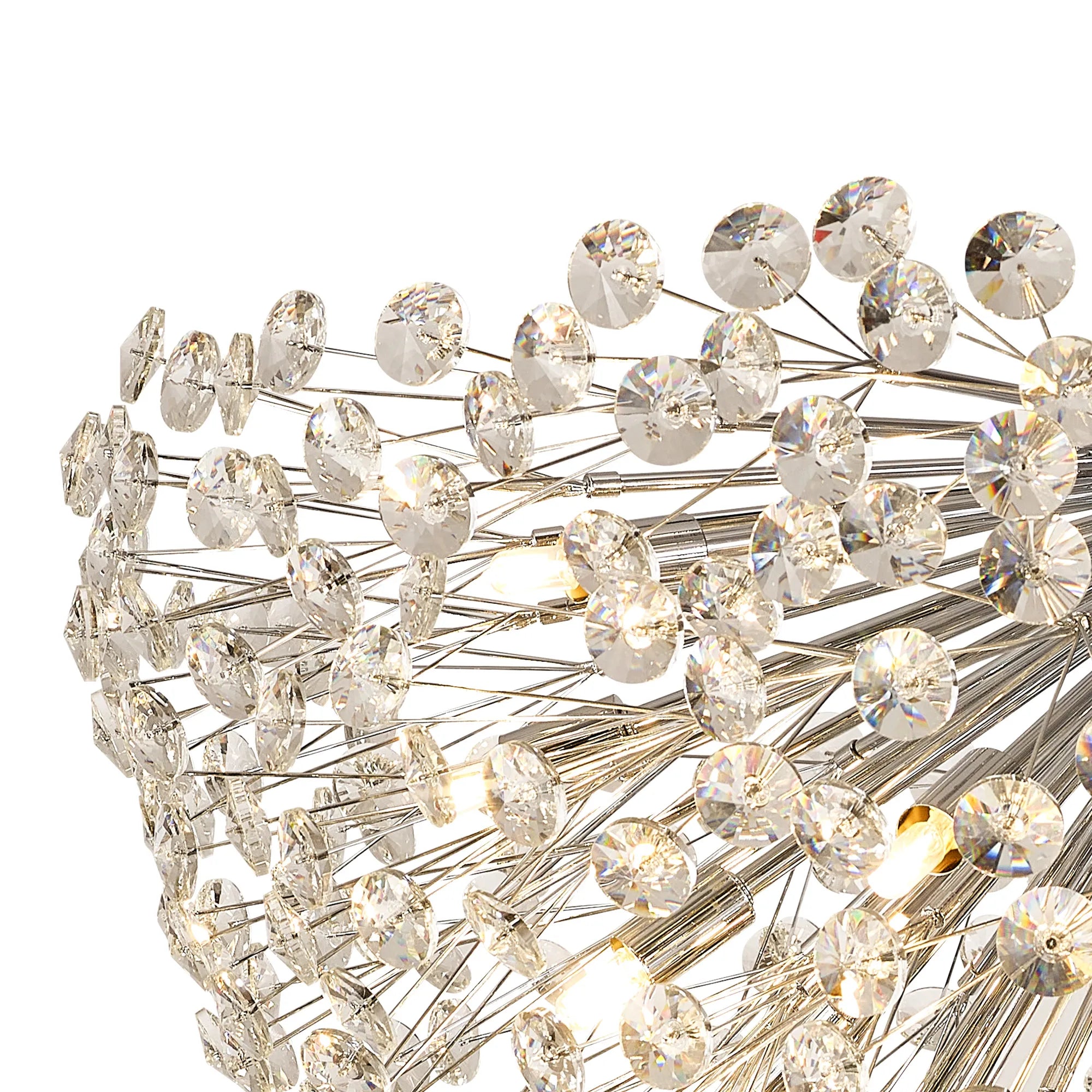 Sophia 11/21 Lt Flush Ceiling Light- Polished Chrome/ French Gold Finishes