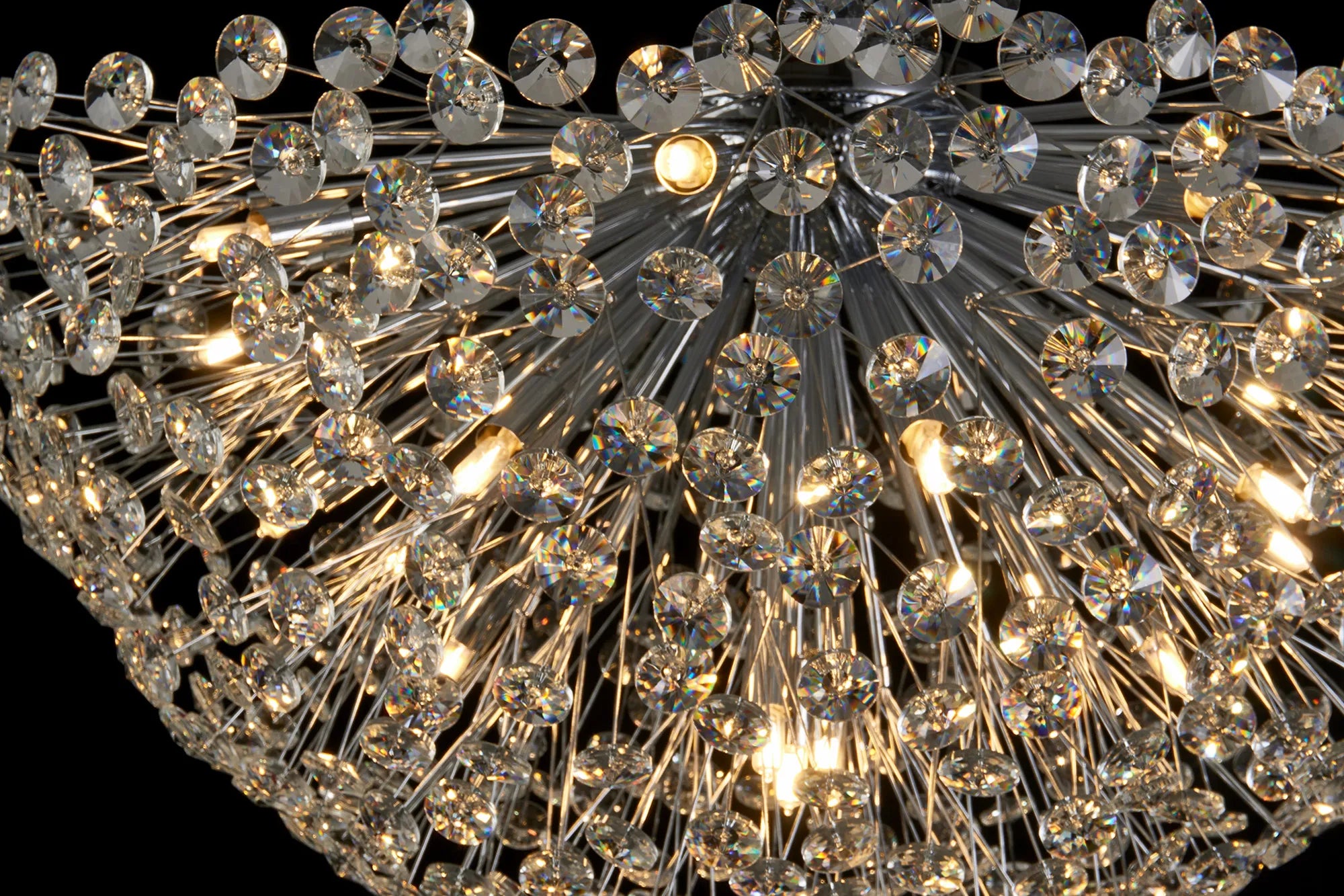 Sophia 11/21 Lt Flush Ceiling Light- Polished Chrome/ French Gold Finishes