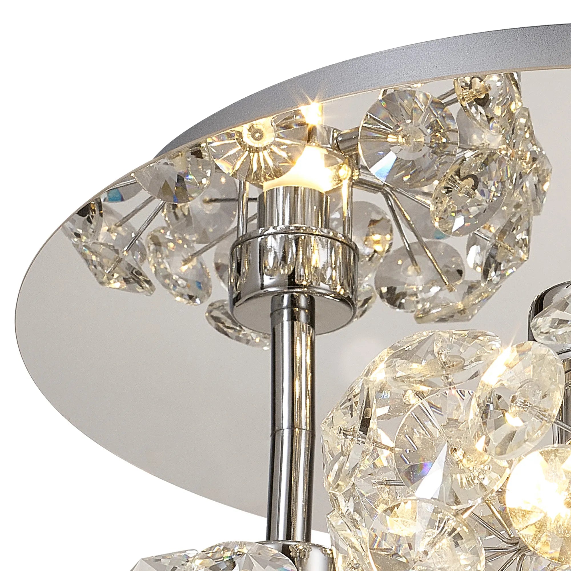 Sophia 3/5/13Lt Flush Ceiling Light- Gold/ Chrome/ Black Finishes