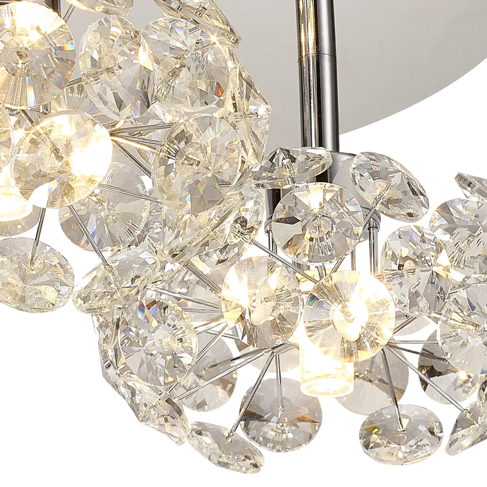 Sophia 3/5/13Lt Flush Ceiling Light- Gold/ Chrome/ Black Finishes