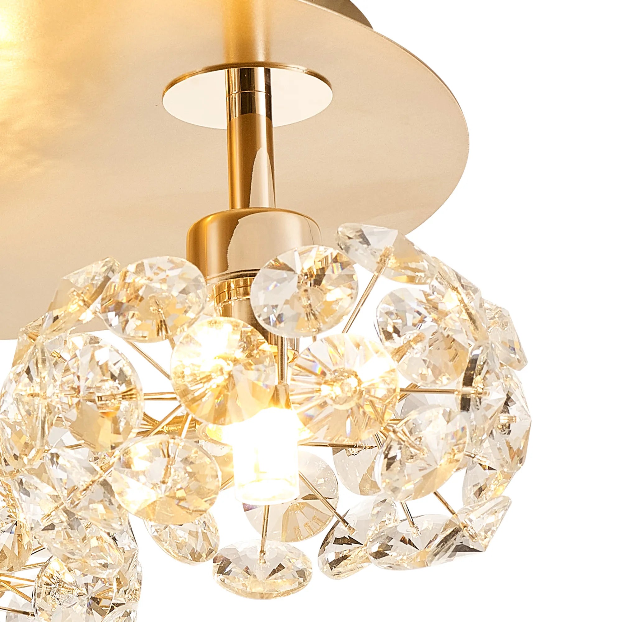 Sophia 3/5/13Lt Flush Ceiling Light- Gold/ Chrome/ Black Finishes