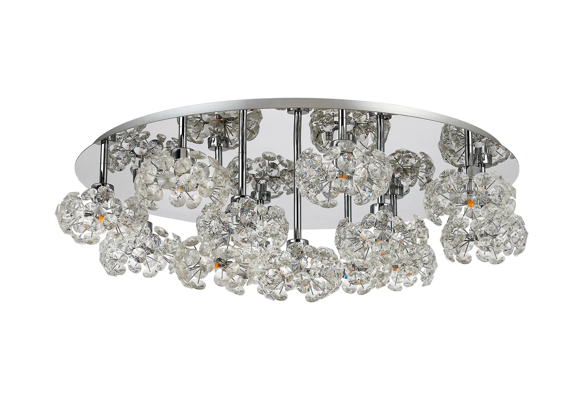 Sophia 3/5/13Lt Flush Ceiling Light- Gold/ Chrome/ Black Finishes