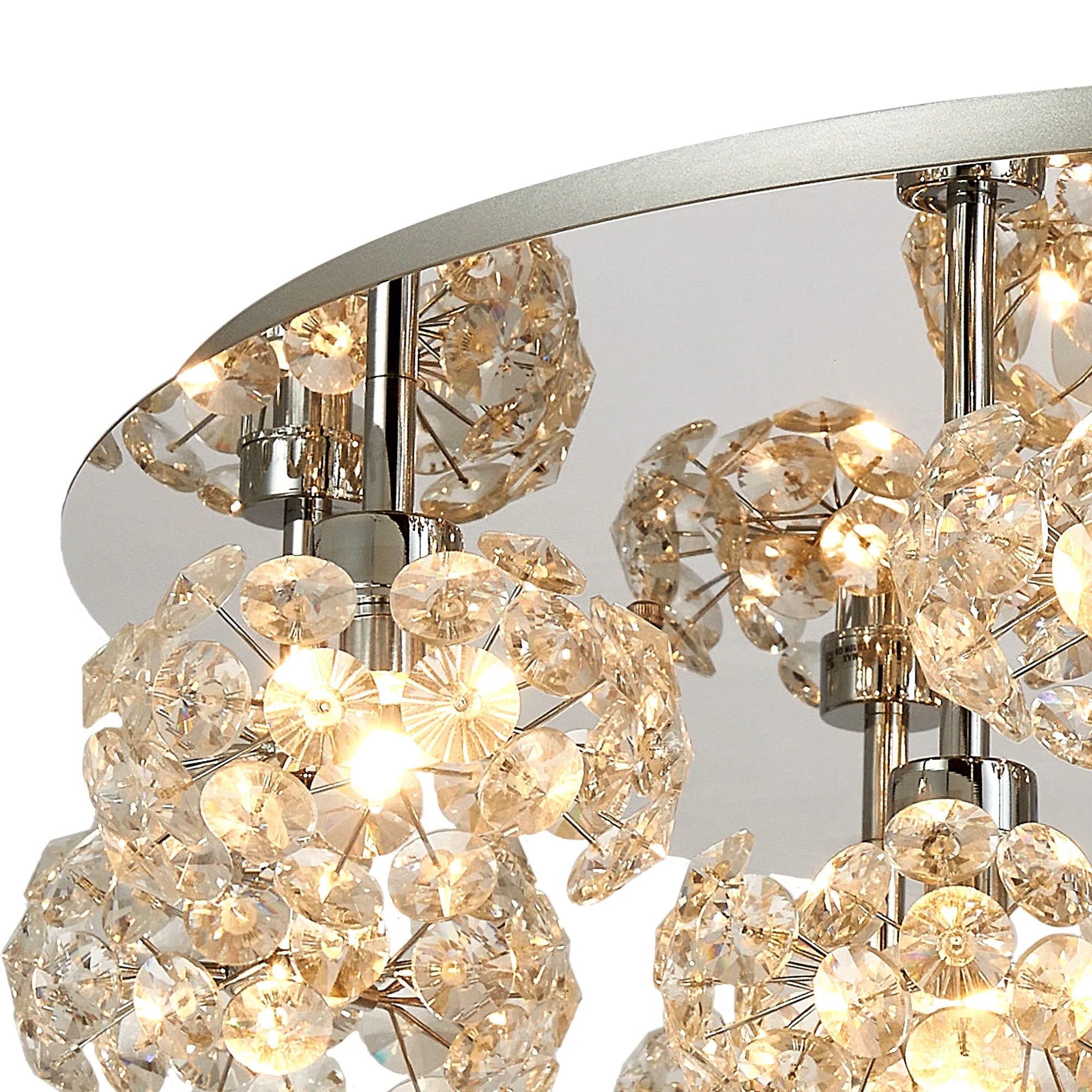 Sophia 3/5/13Lt Flush Ceiling Light- Gold/ Chrome/ Black Finishes