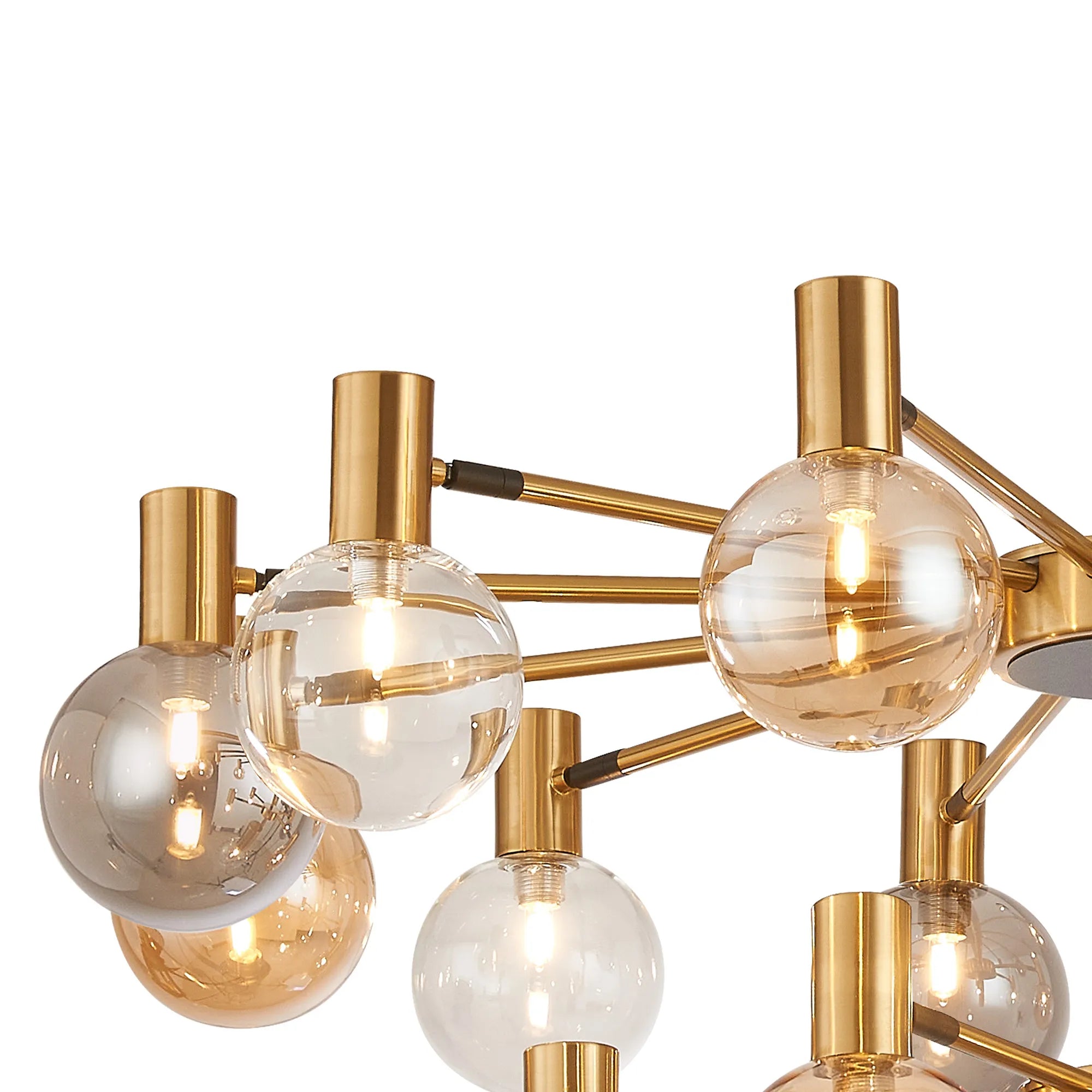 Brantley 18 Light Fixed Pendant/Semi Flush Adjustable Arms Ceiling Light G9- Various Finishes