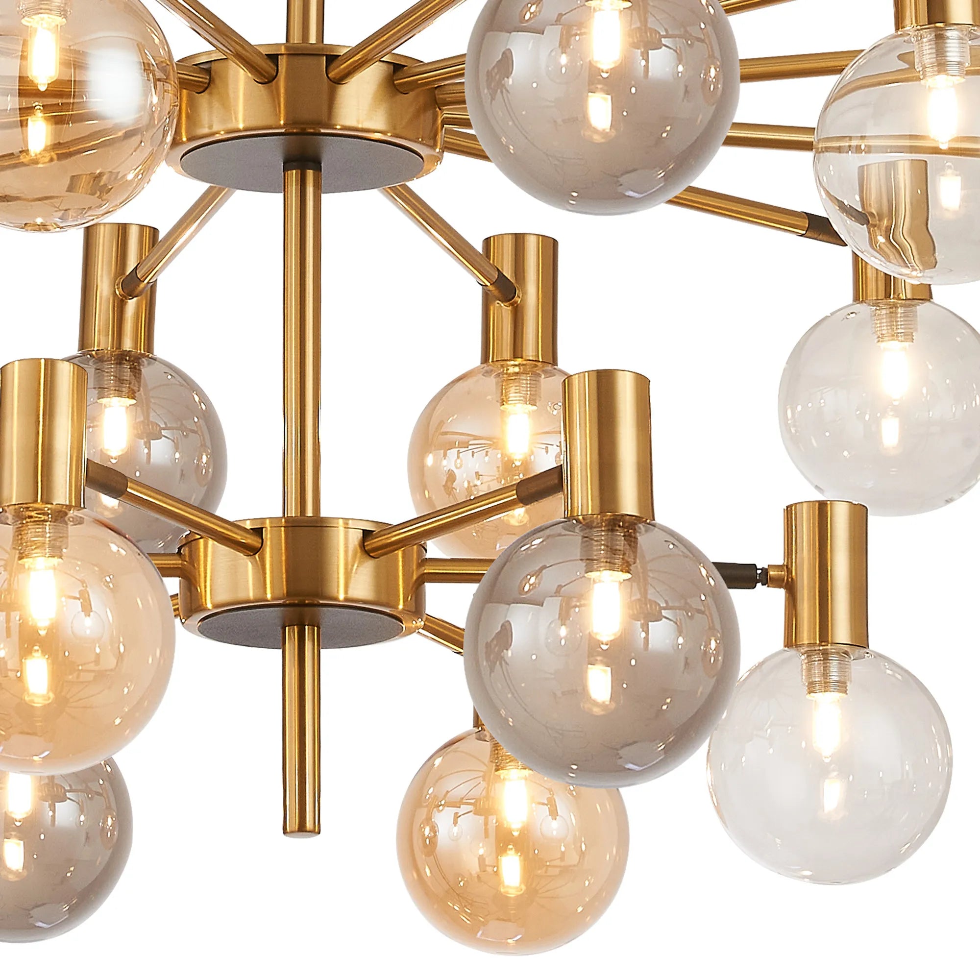 Brantley 18 Light Fixed Pendant/Semi Flush Adjustable Arms Ceiling Light G9- Various Finishes