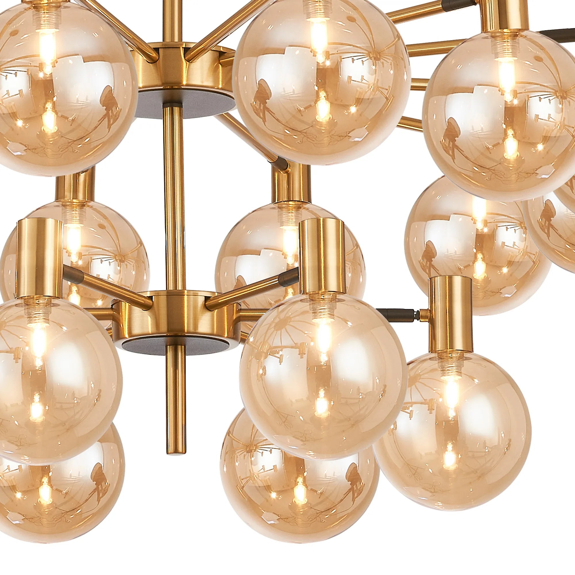 Brantley 18 Light Fixed Pendant/Semi Flush Adjustable Arms Ceiling Light G9- Various Finishes