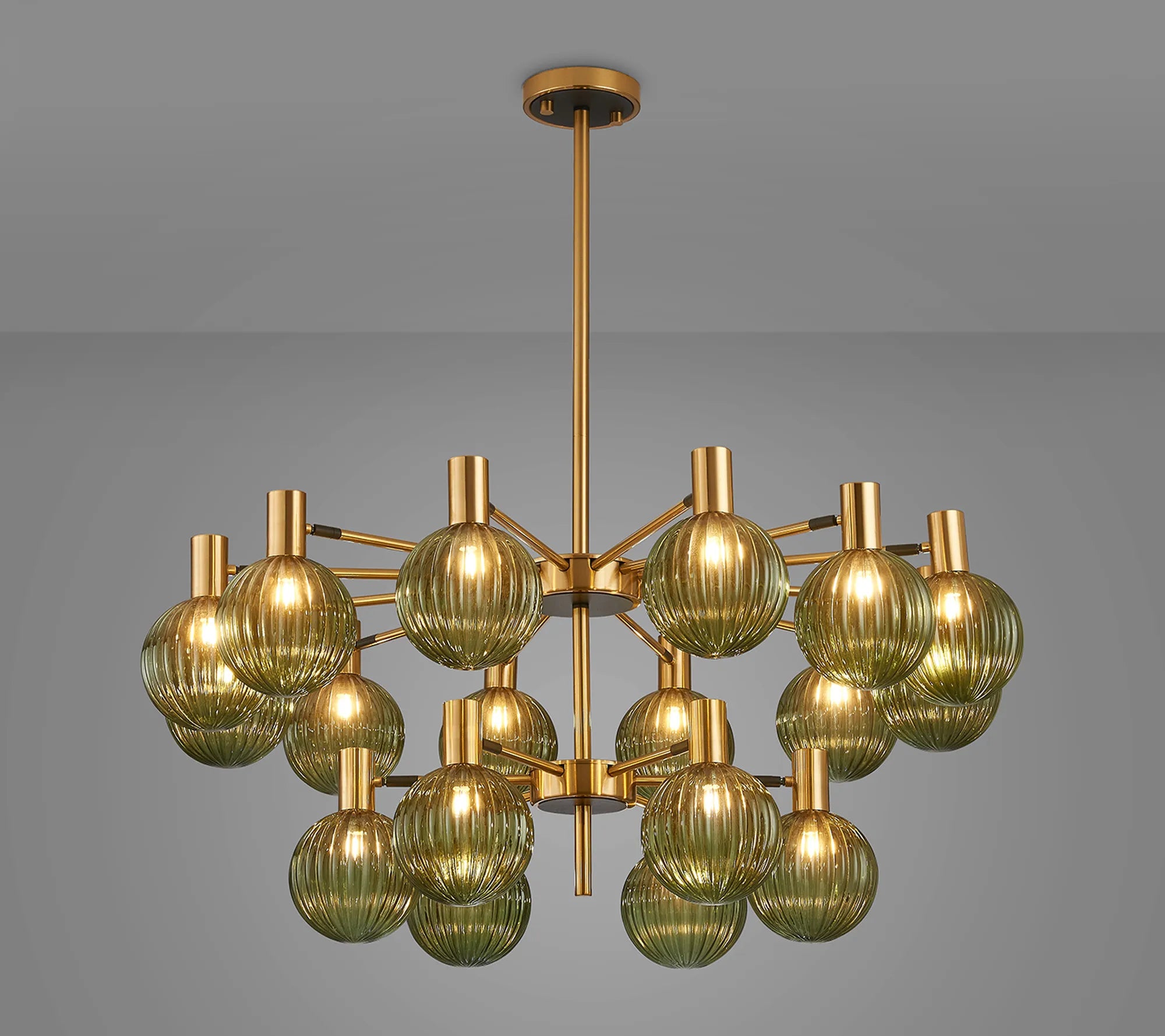Brantley 18 Light Fixed Pendant/Semi Flush Adjustable Arms Ceiling Light G9- Various Finishes