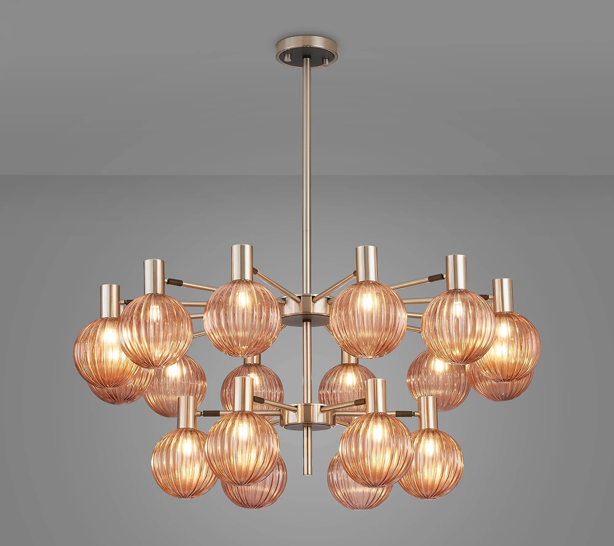 Brantley 18 Light Fixed Pendant/Semi Flush Adjustable Arms Ceiling Light G9- Various Finishes