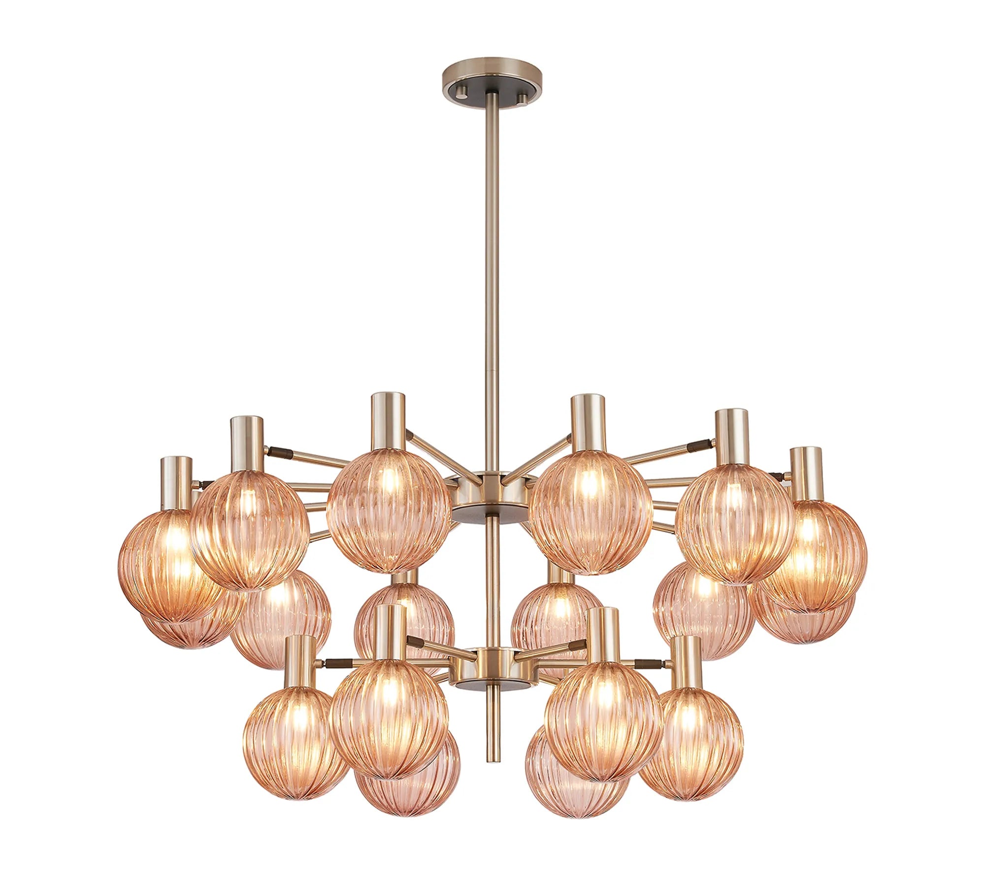 Brantley 18 Light Fixed Pendant/Semi Flush Adjustable Arms Ceiling Light G9- Various Finishes
