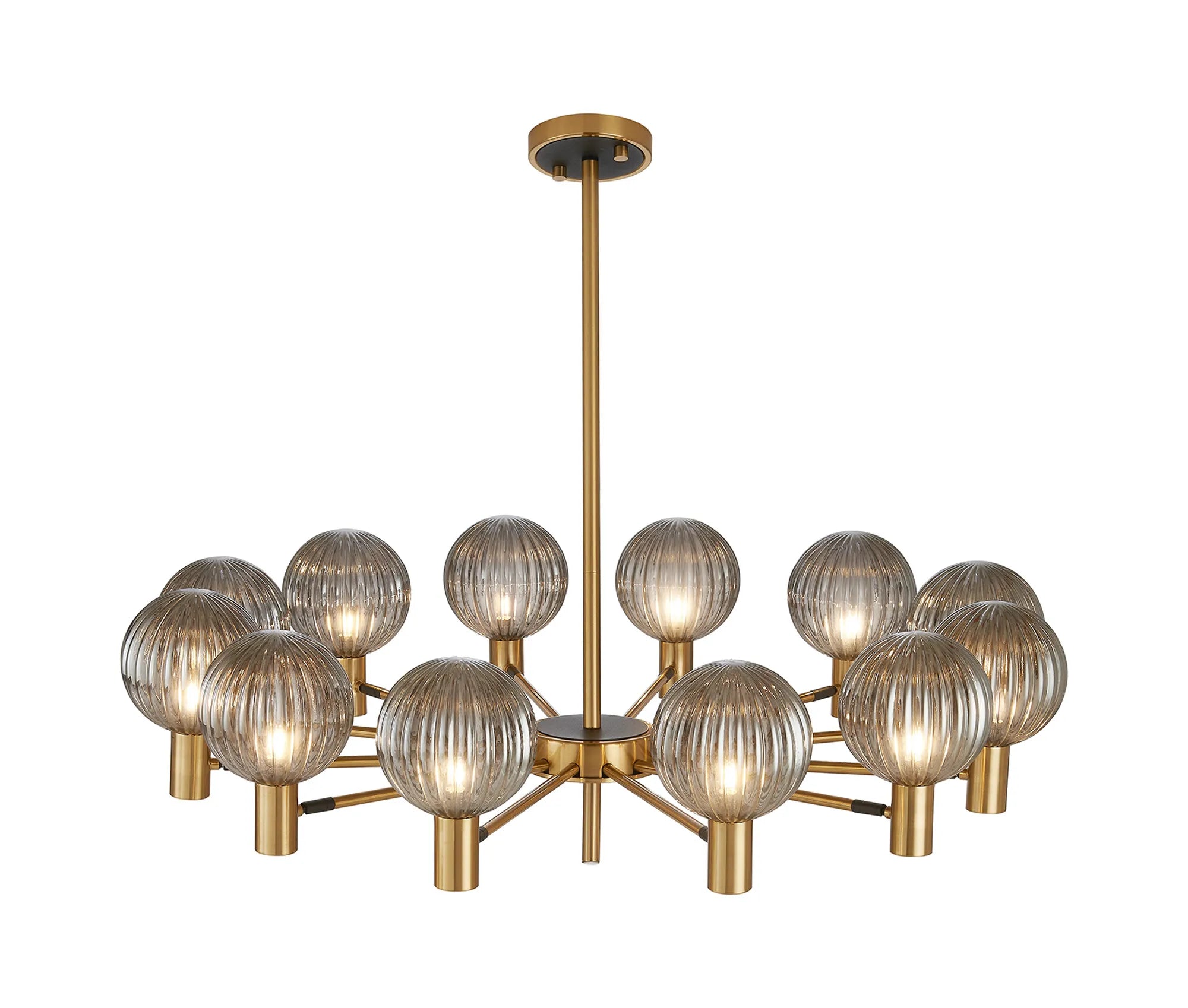 Brantley 8Lt/12Lt  Fixed Pendant/Semi Flush Light Adjustable Arms G9- Various Finishes