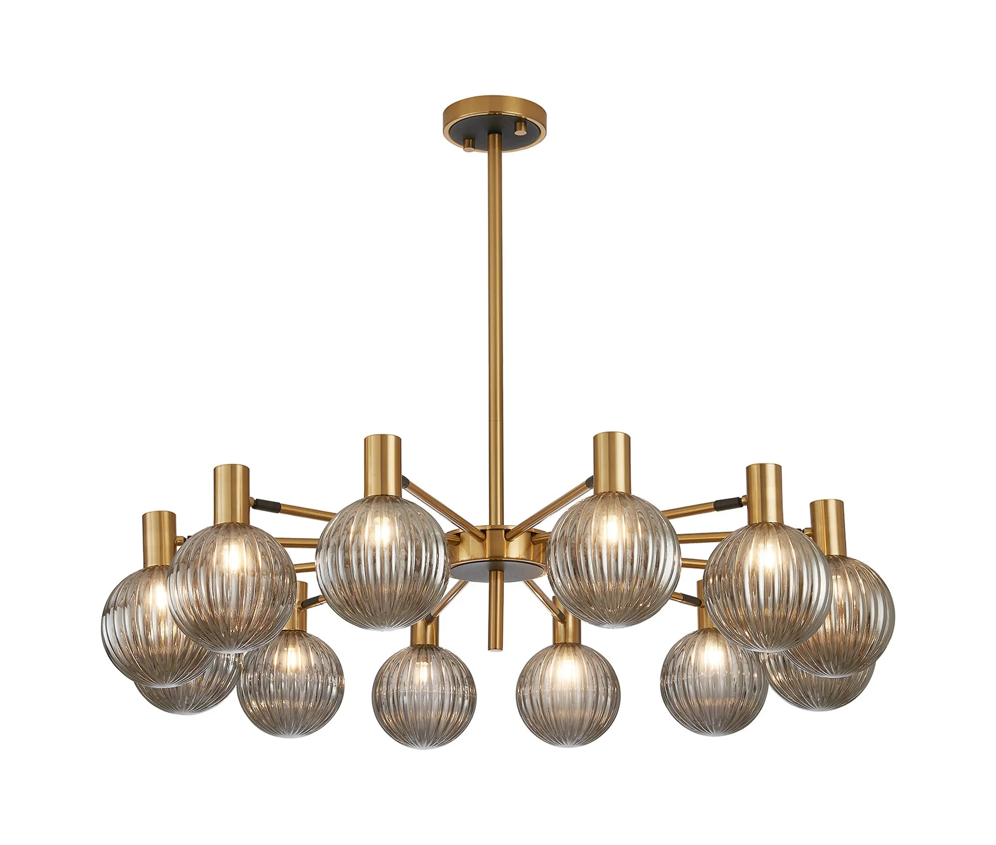 Brantley 8Lt/12Lt  Fixed Pendant/Semi Flush Light Adjustable Arms G9- Various Finishes