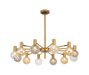 Brantley 8Lt/12Lt  Fixed Pendant/Semi Flush Light Adjustable Arms G9- Various Finishes