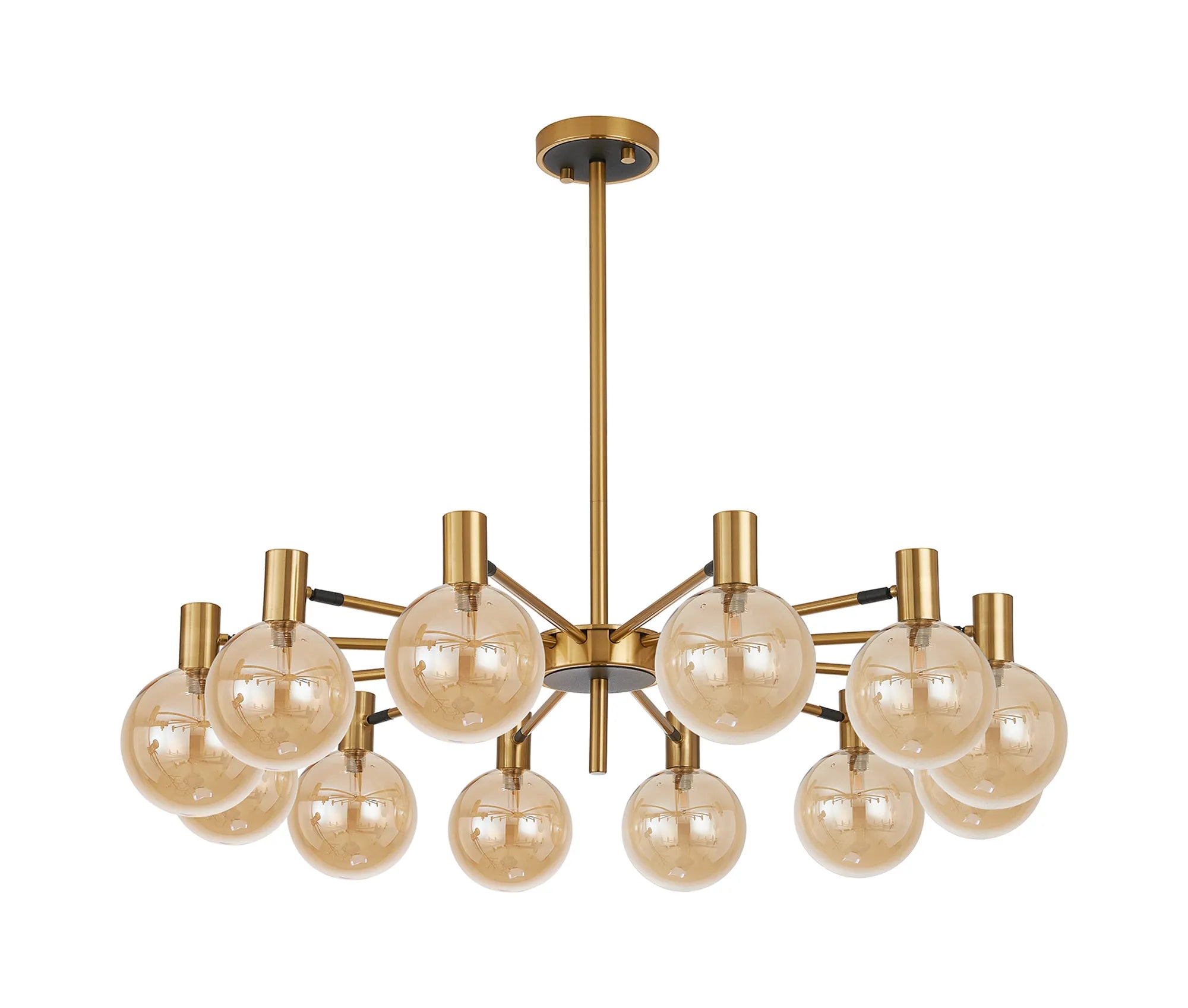 Brantley 8Lt/12Lt  Fixed Pendant/Semi Flush Light Adjustable Arms G9- Various Finishes
