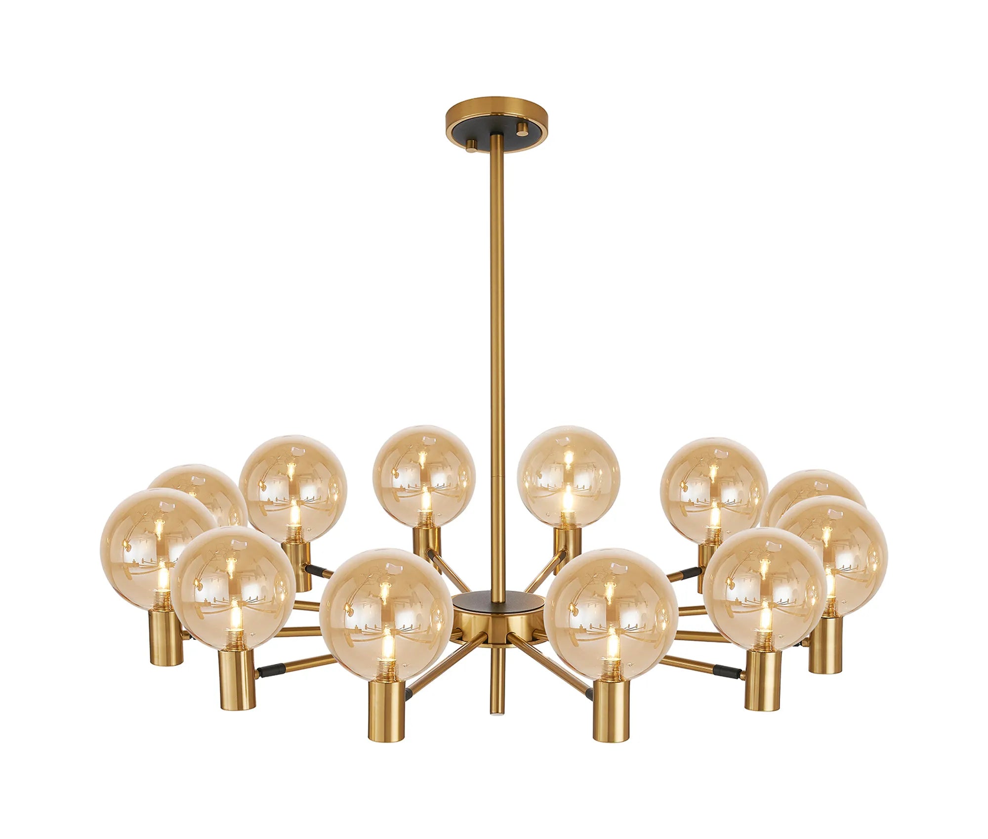 Brantley 8Lt/12Lt  Fixed Pendant/Semi Flush Light Adjustable Arms G9- Various Finishes
