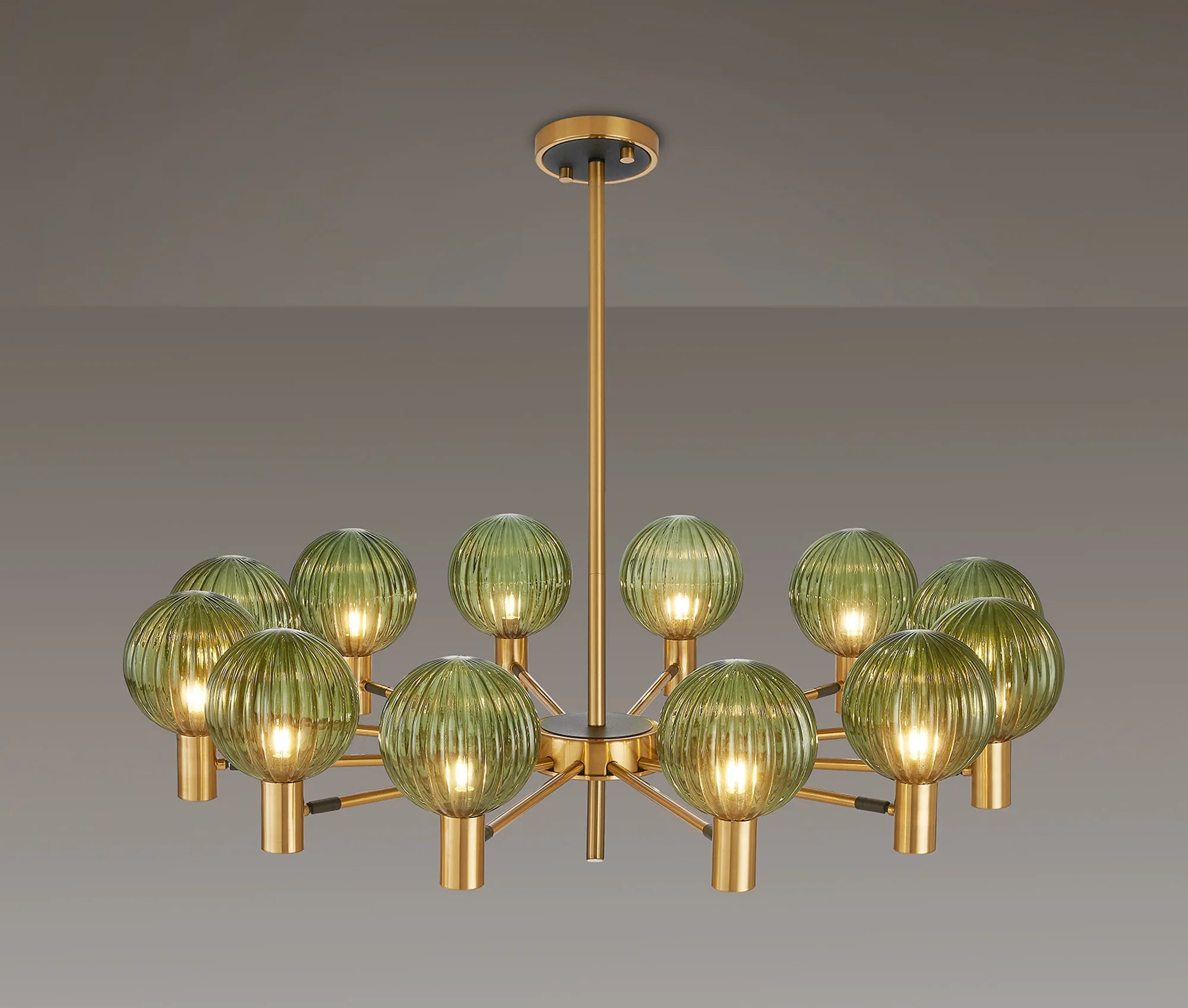 Brantley 8Lt/12Lt  Fixed Pendant/Semi Flush Light Adjustable Arms G9- Various Finishes