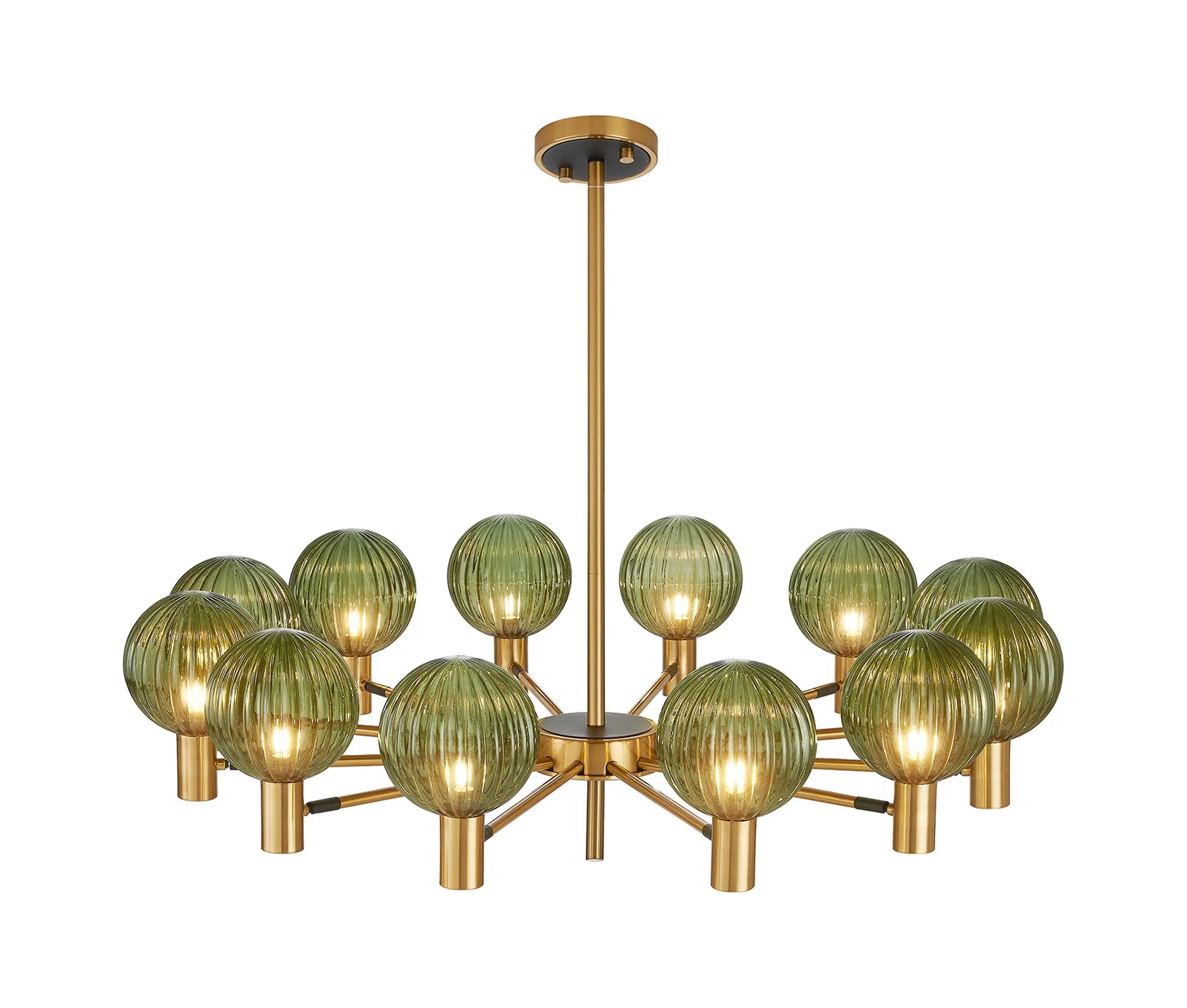 Brantley 8Lt/12Lt  Fixed Pendant/Semi Flush Light Adjustable Arms G9- Various Finishes