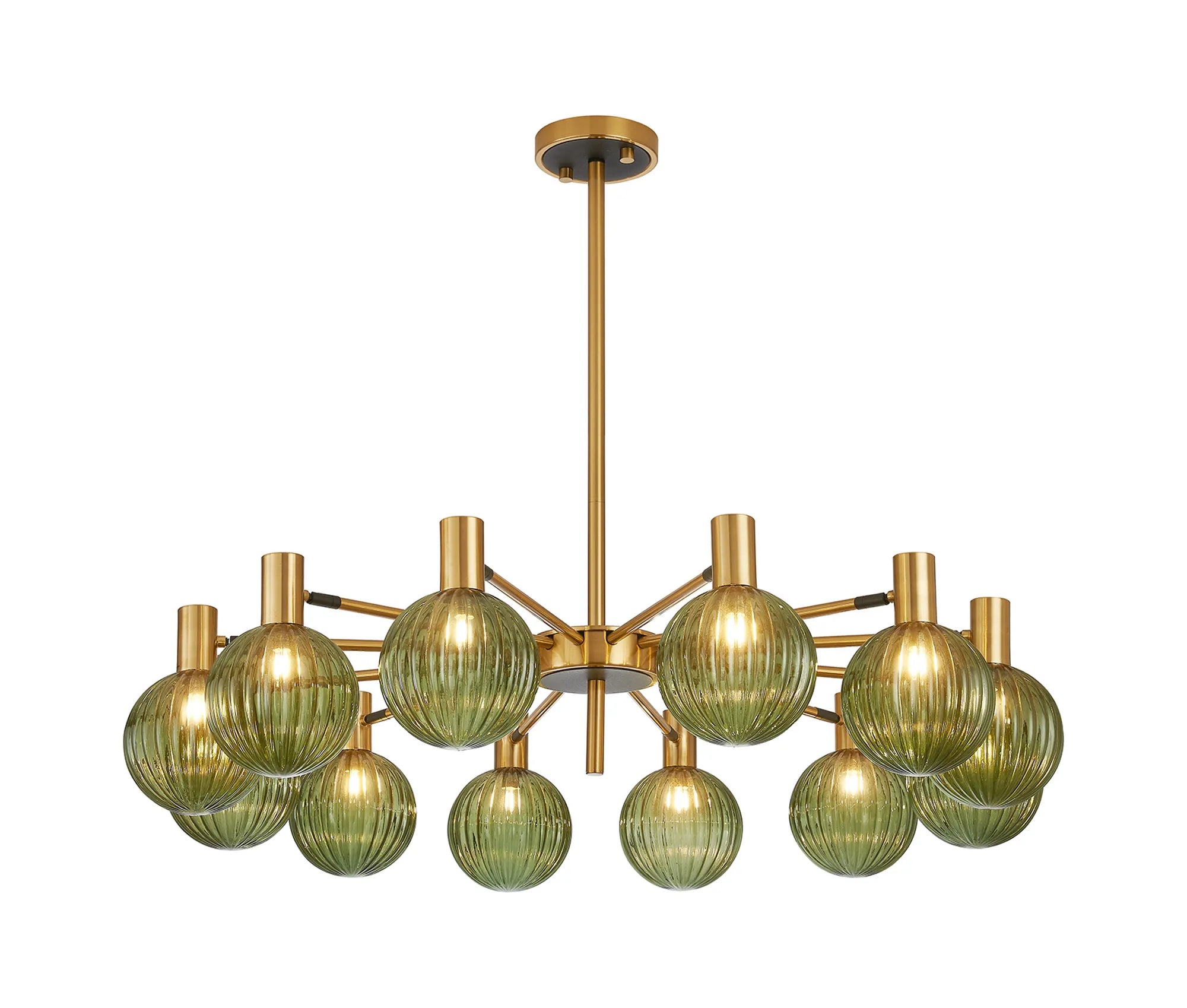 Brantley 8Lt/12Lt  Fixed Pendant/Semi Flush Light Adjustable Arms G9- Various Finishes