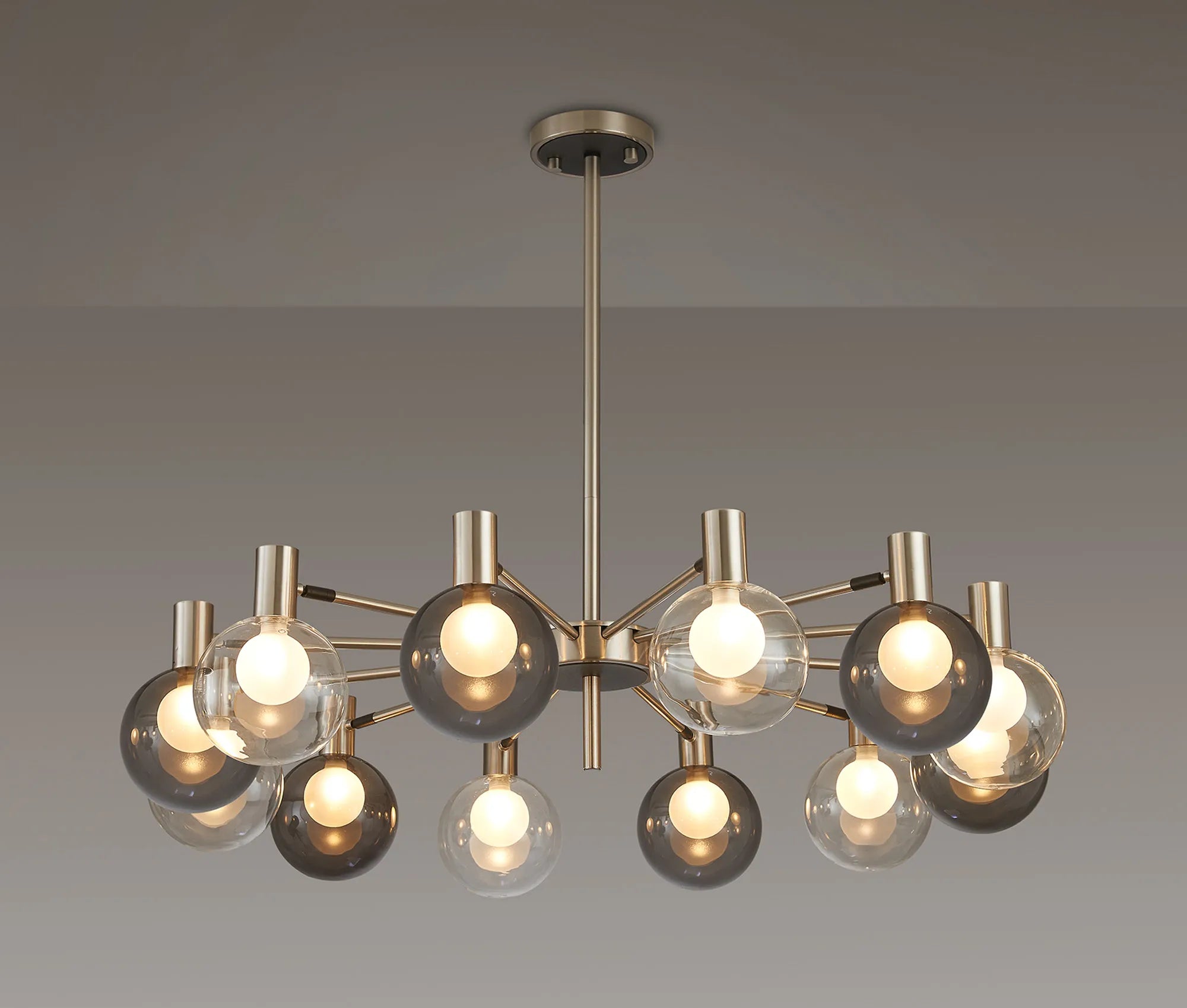 Brantley 8Lt/12Lt  Fixed Pendant/Semi Flush Light Adjustable Arms G9- Various Finishes