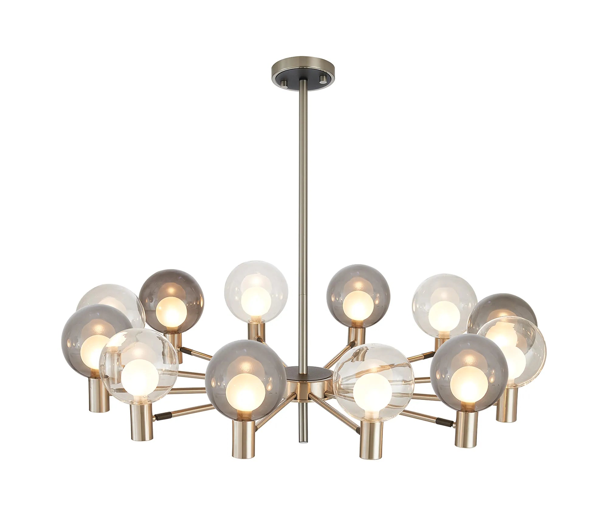 Brantley 8Lt/12Lt  Fixed Pendant/Semi Flush Light Adjustable Arms G9- Various Finishes