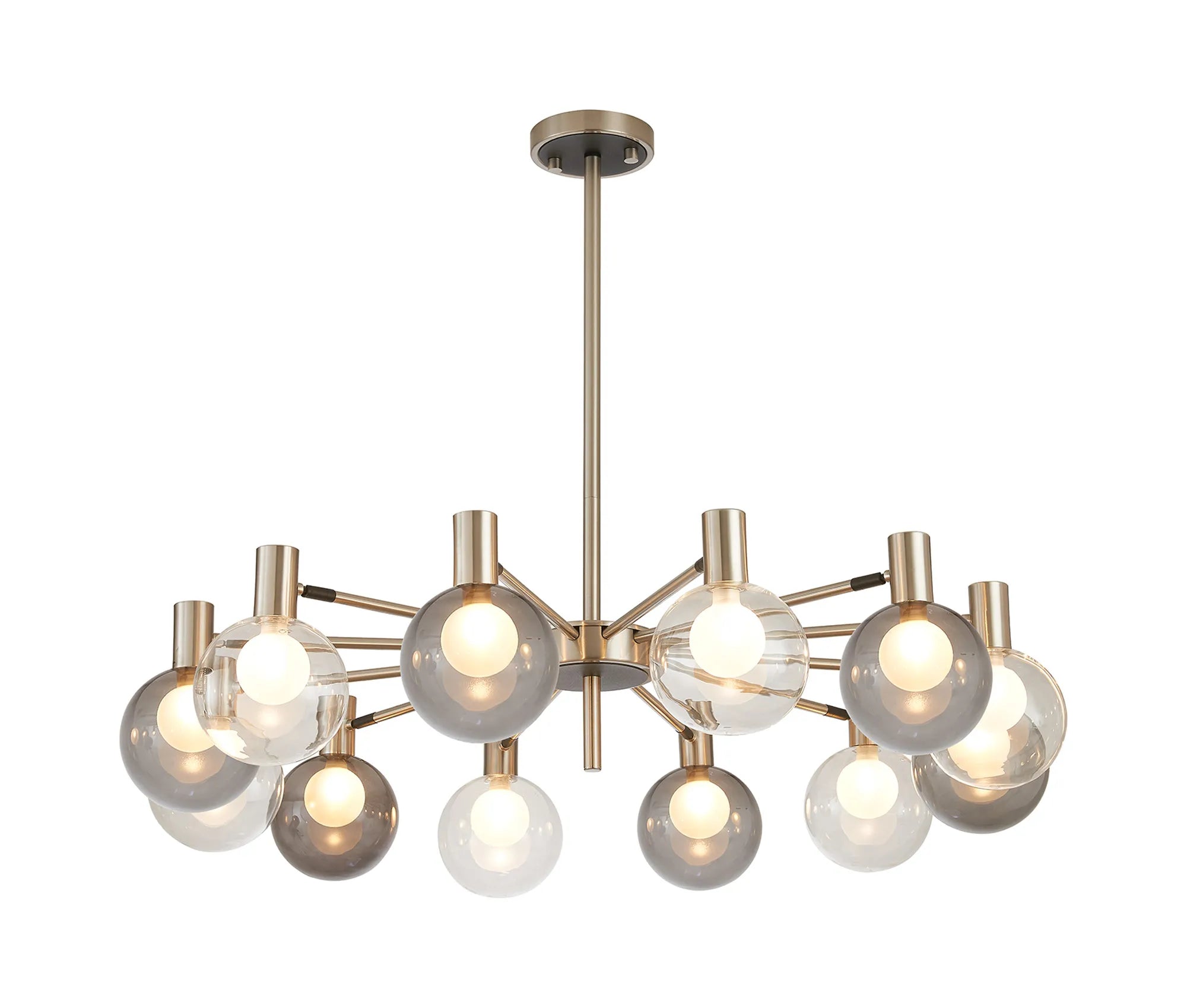 Brantley 8Lt/12Lt  Fixed Pendant/Semi Flush Light Adjustable Arms G9- Various Finishes