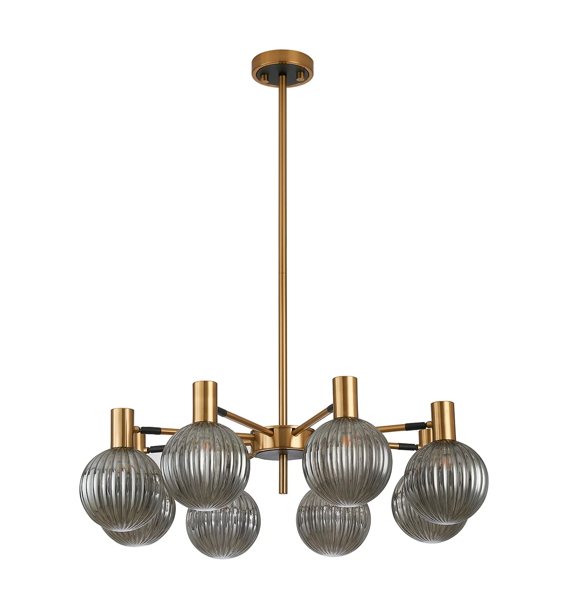 Brantley 8Lt/12Lt  Fixed Pendant/Semi Flush Light Adjustable Arms G9- Various Finishes