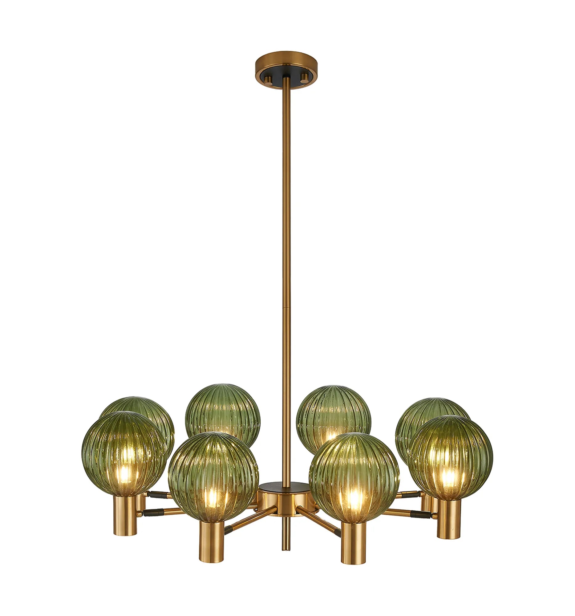 Brantley 8Lt/12Lt  Fixed Pendant/Semi Flush Light Adjustable Arms G9- Various Finishes