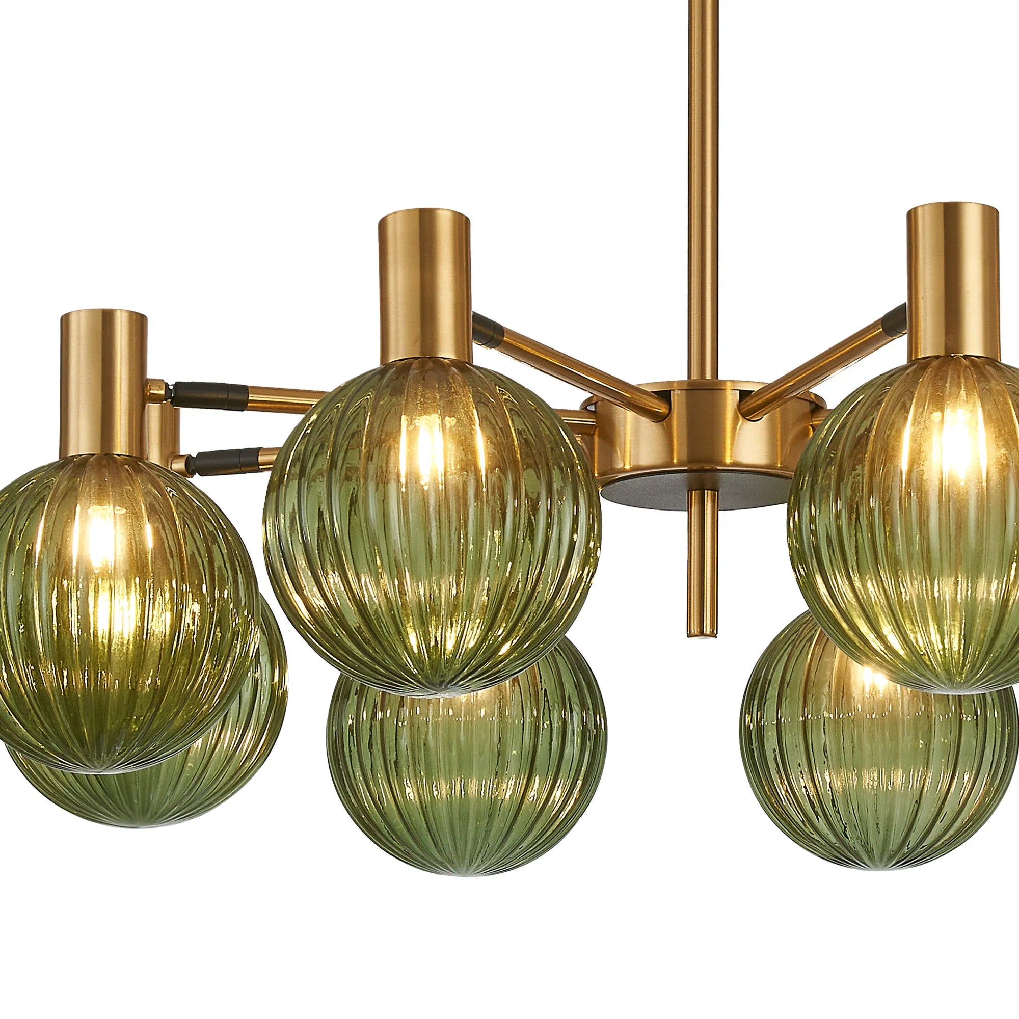 Brantley 8Lt/12Lt  Fixed Pendant/Semi Flush Light Adjustable Arms G9- Various Finishes