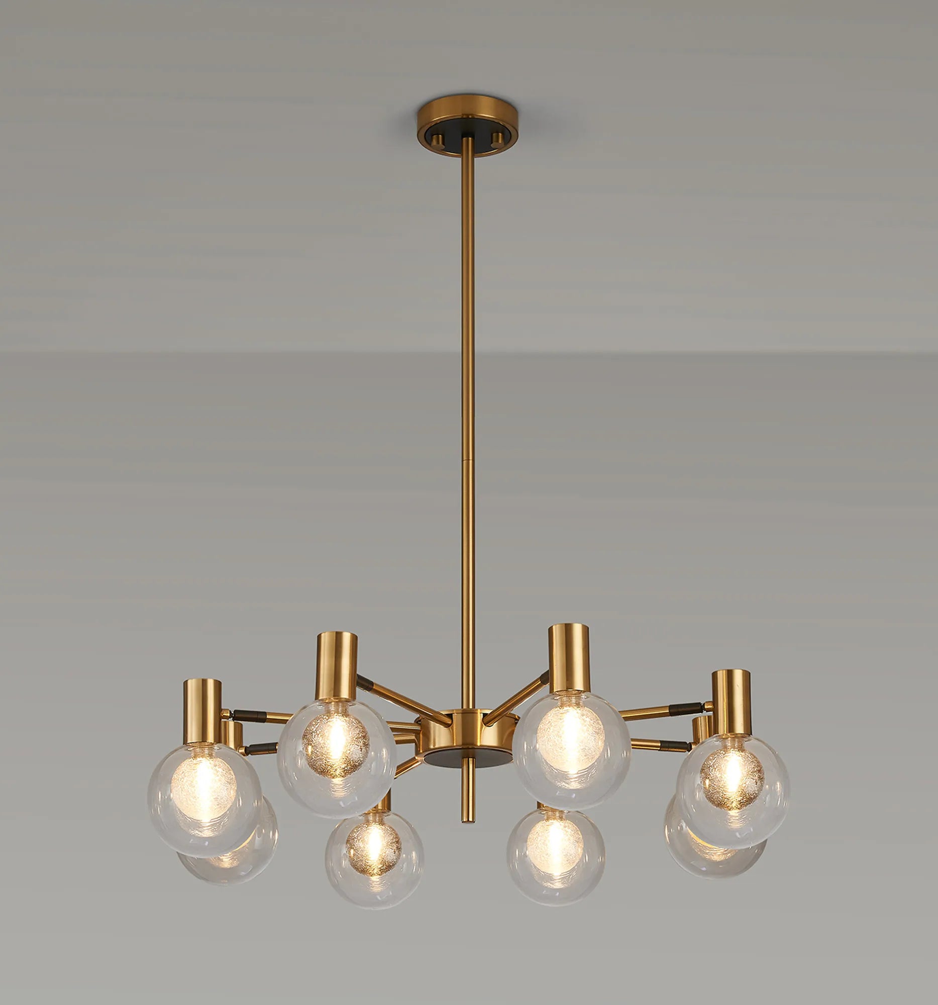 Brantley 8Lt/12Lt  Fixed Pendant/Semi Flush Light Adjustable Arms G9- Various Finishes