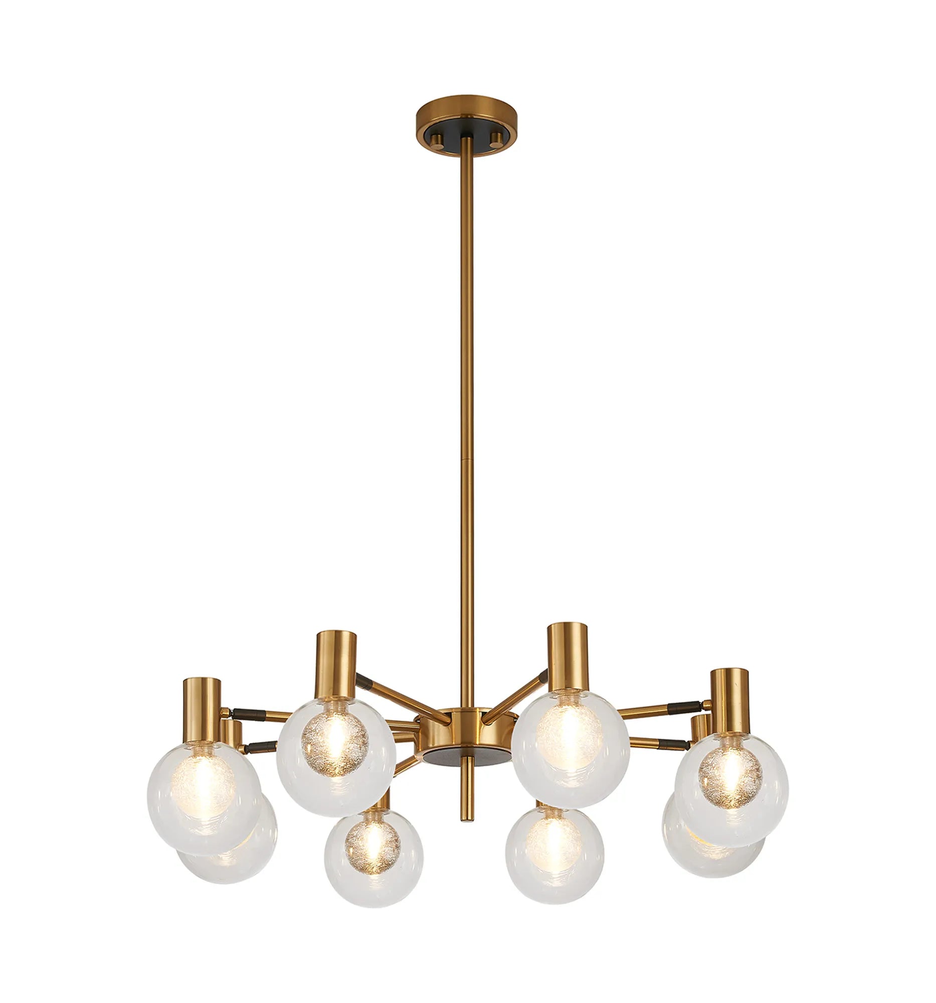 Brantley 8Lt/12Lt  Fixed Pendant/Semi Flush Light Adjustable Arms G9- Various Finishes