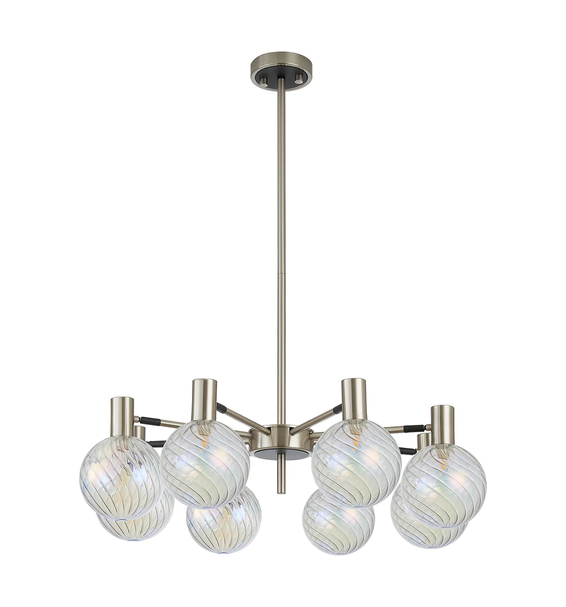 Brantley 8Lt/12Lt  Fixed Pendant/Semi Flush Light Adjustable Arms G9- Various Finishes