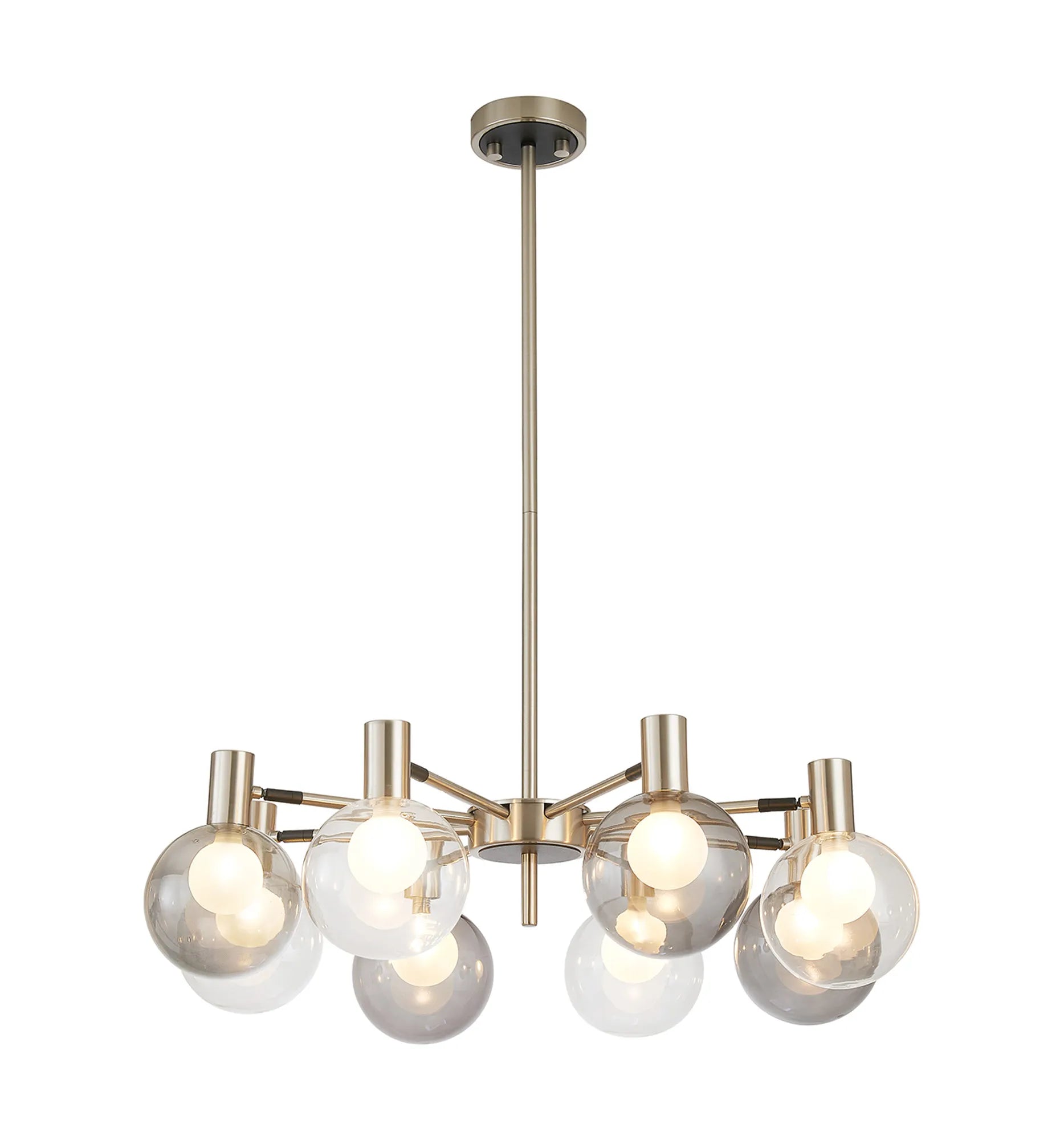 Brantley 8Lt/12Lt  Fixed Pendant/Semi Flush Light Adjustable Arms G9- Various Finishes