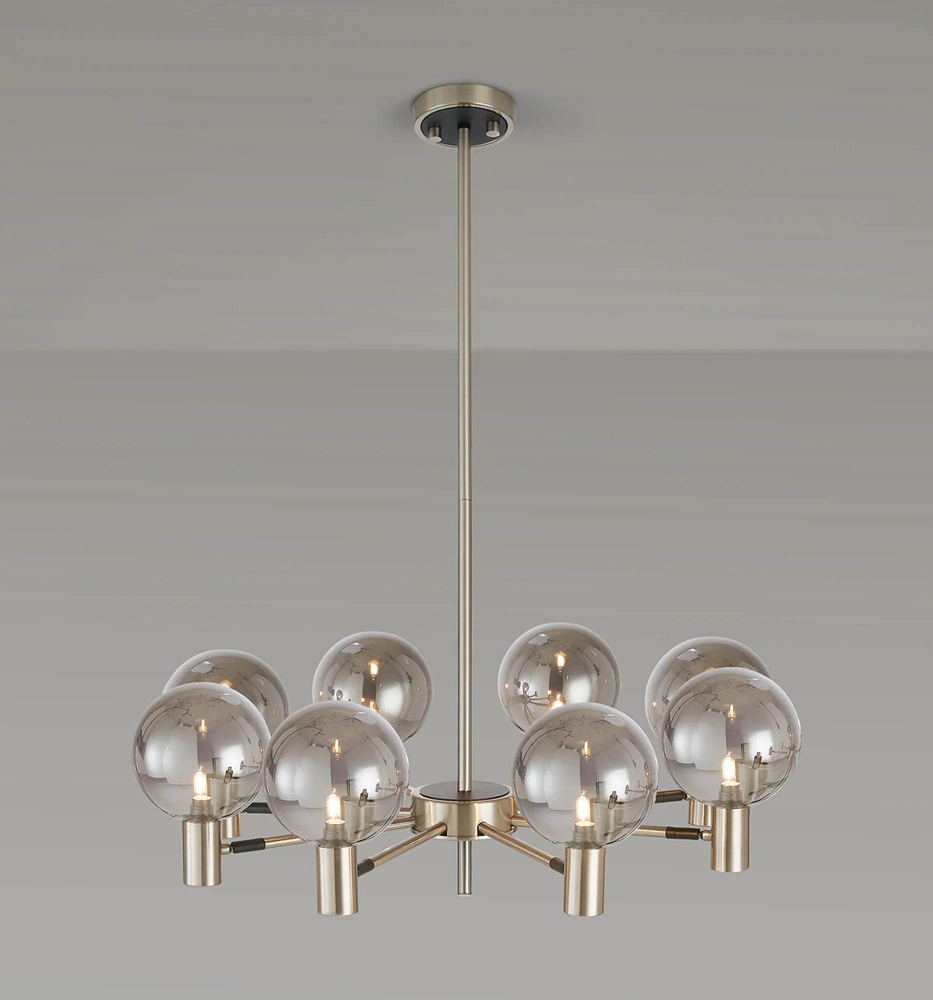 Brantley 8Lt/12Lt  Fixed Pendant/Semi Flush Light Adjustable Arms G9- Various Finishes