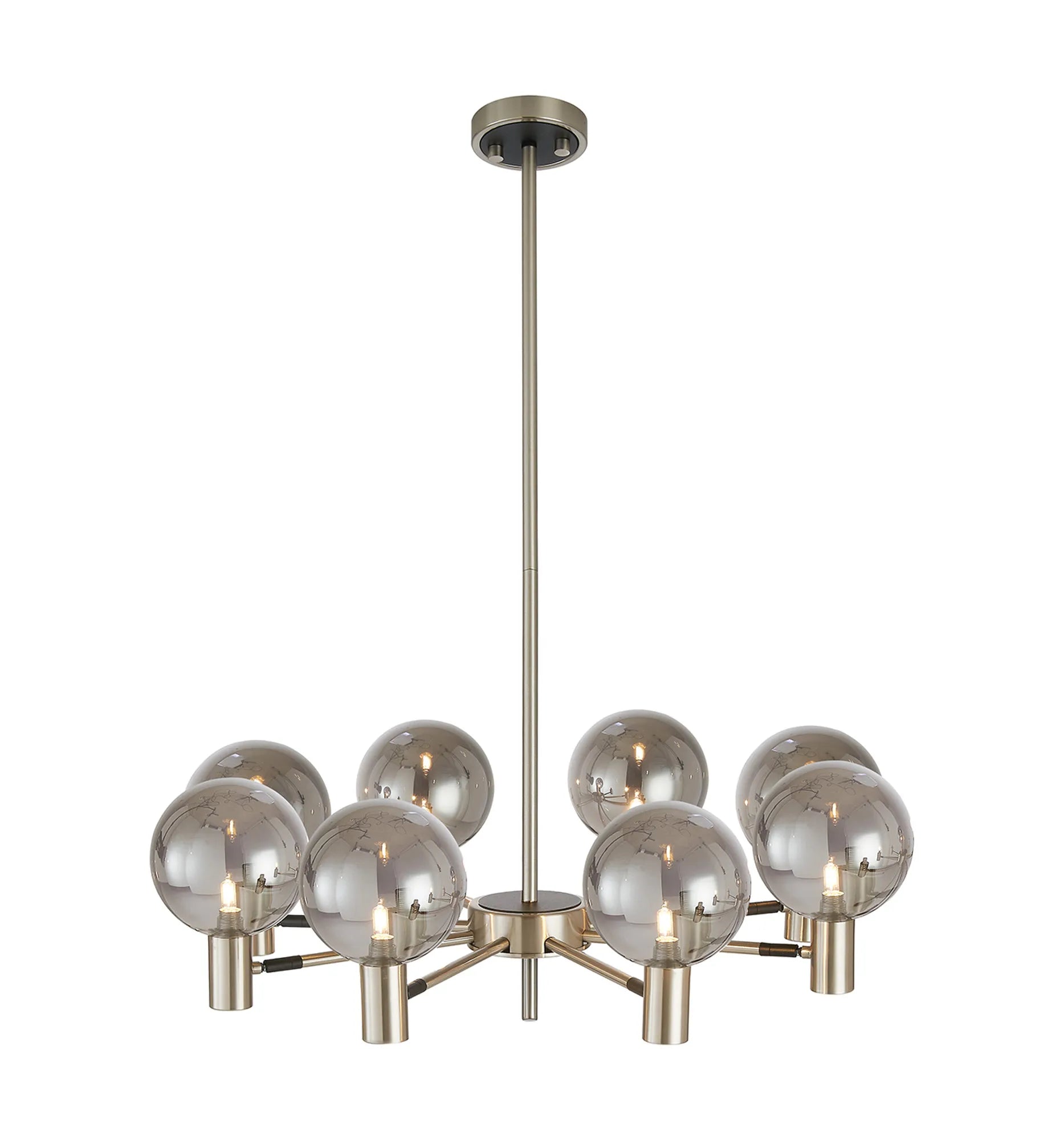 Brantley 8Lt/12Lt  Fixed Pendant/Semi Flush Light Adjustable Arms G9- Various Finishes